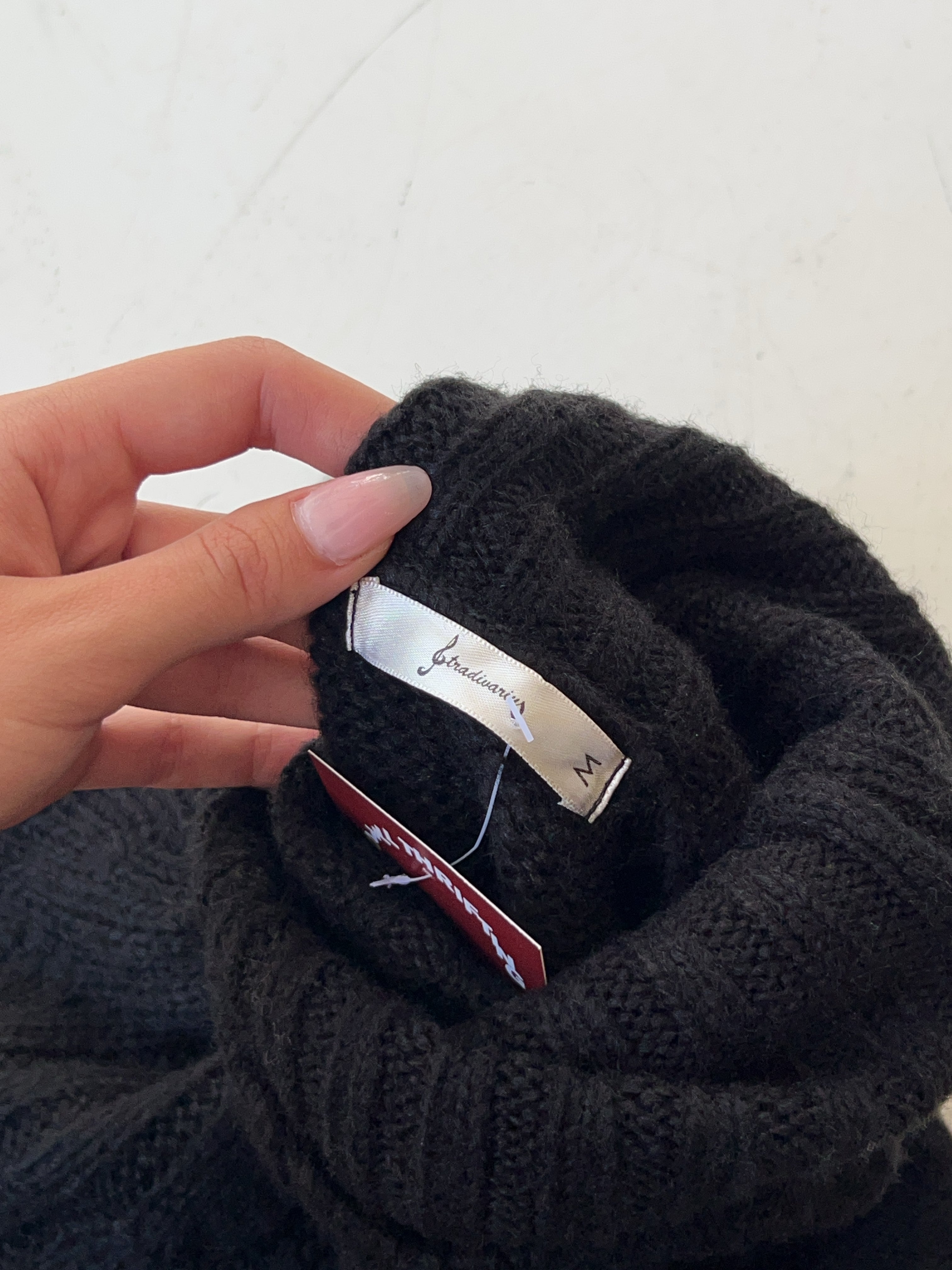 Vintage Stradivarius Knit Sweater für Damen. Y2k Second Hand 2000s Fashion.