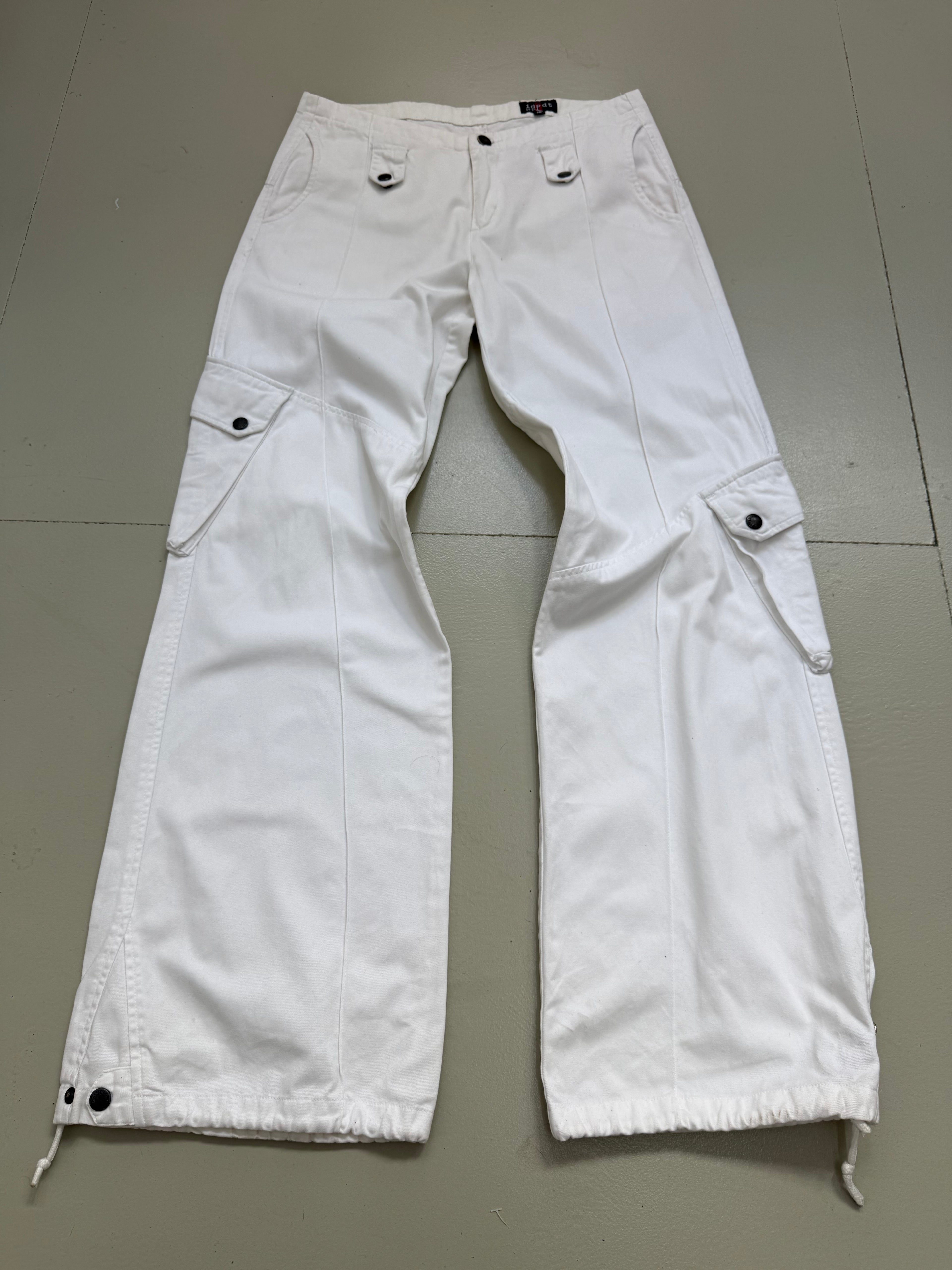 Vintage White Light Cargo Pants M