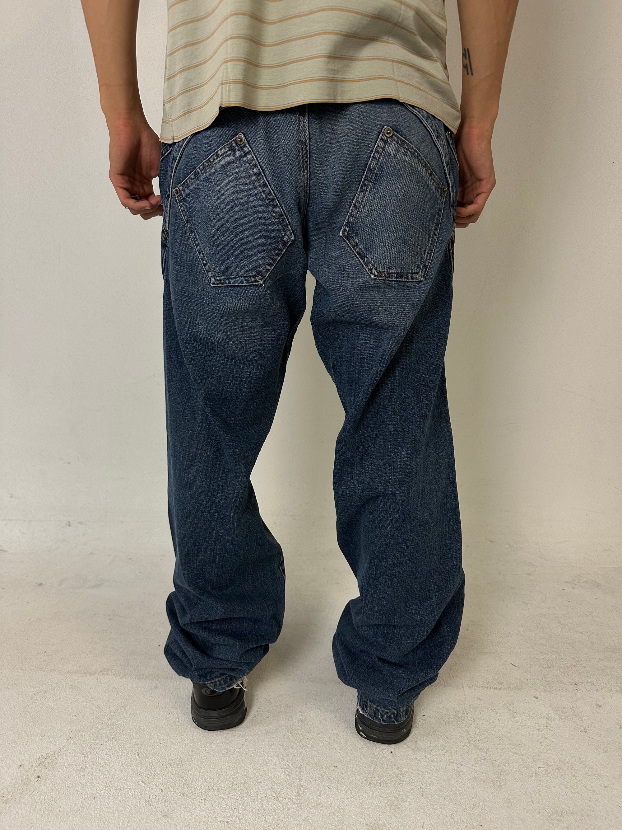Vintage Blue Flared Denim L/XL