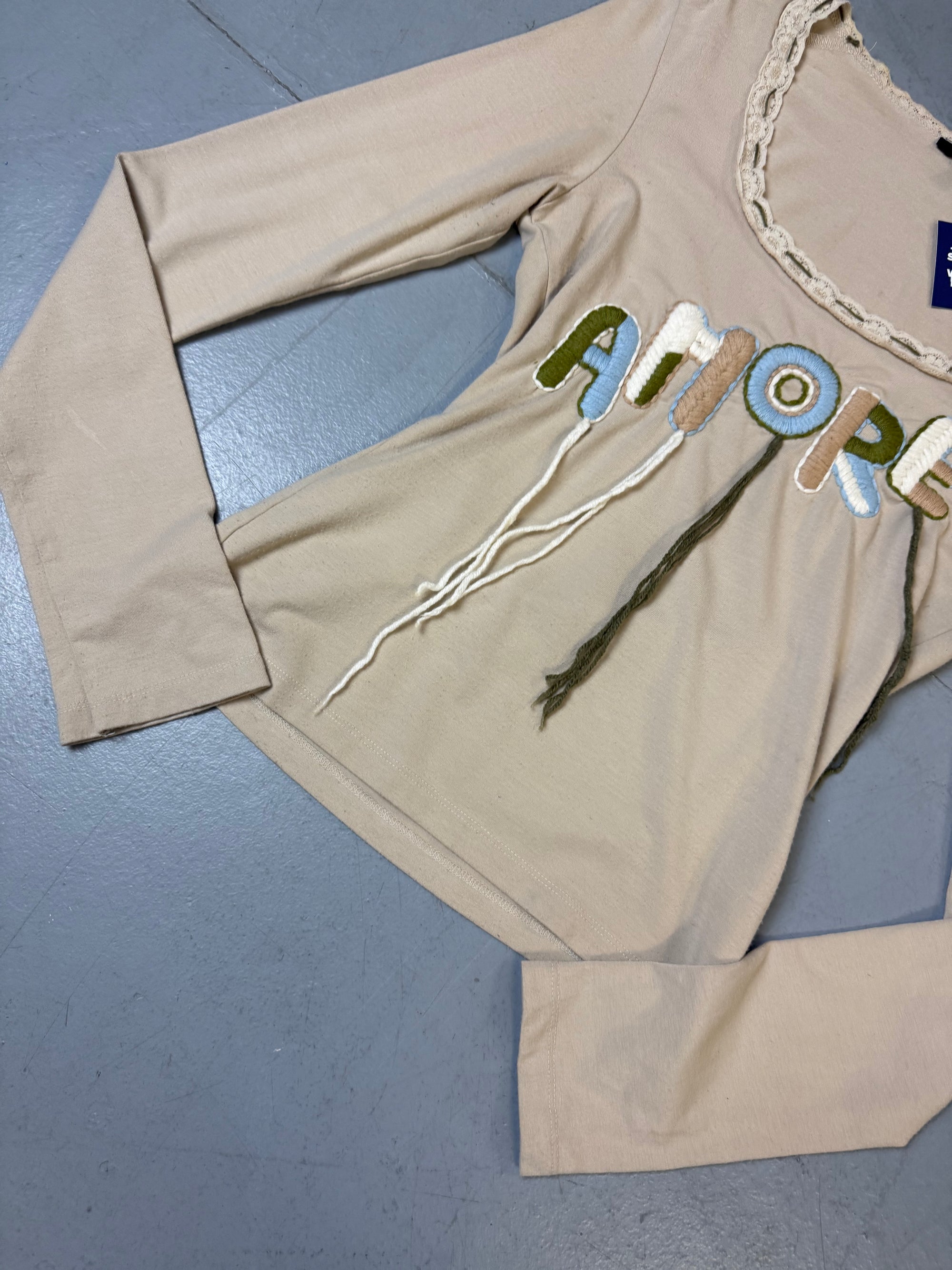 Vintage Denny Rose Beige Amore Longsleeve M