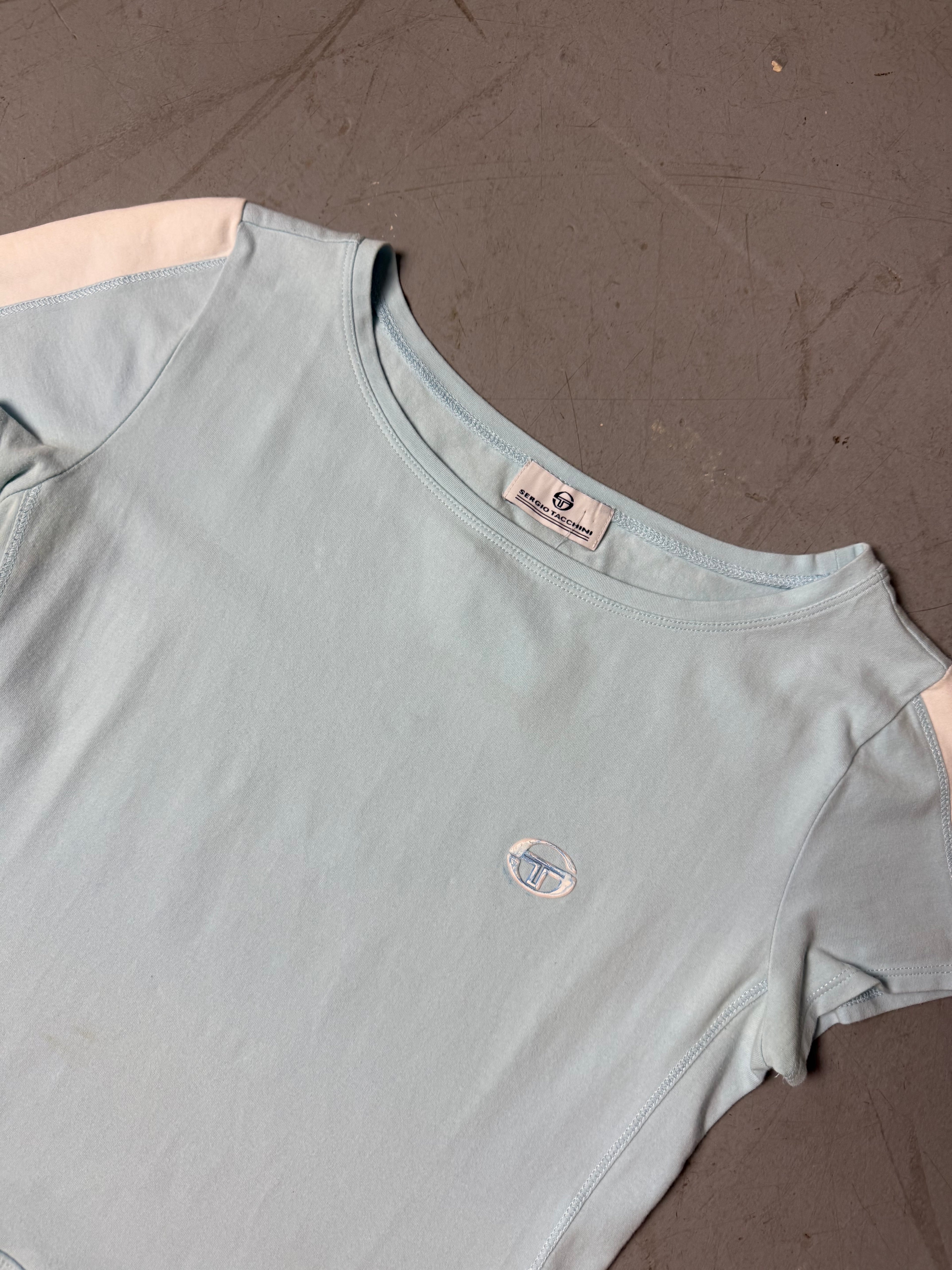 Vintage Sergio Tacchini Baby Blue T-Shirt M