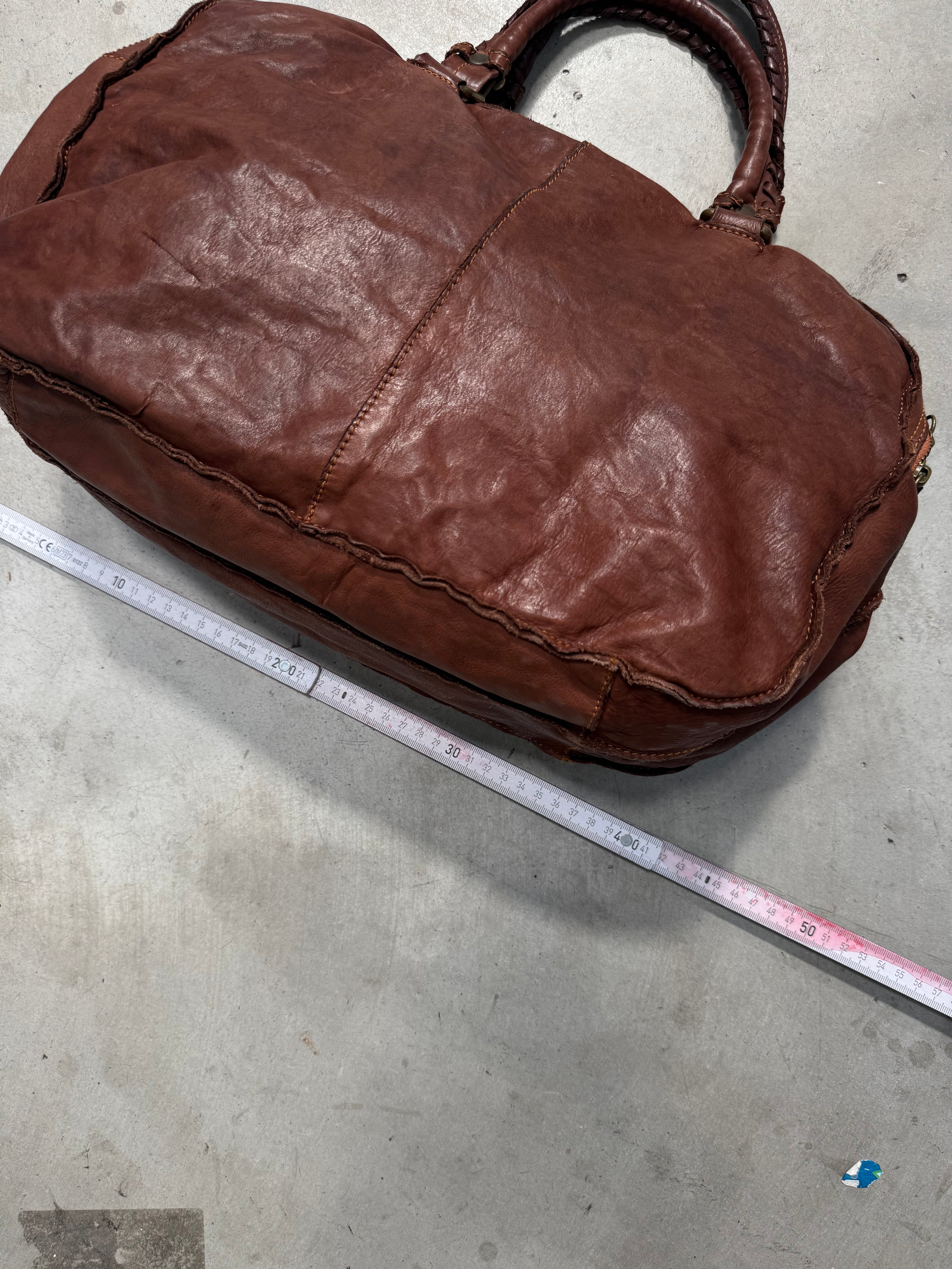 Vintage Italian Leather Travel Bag