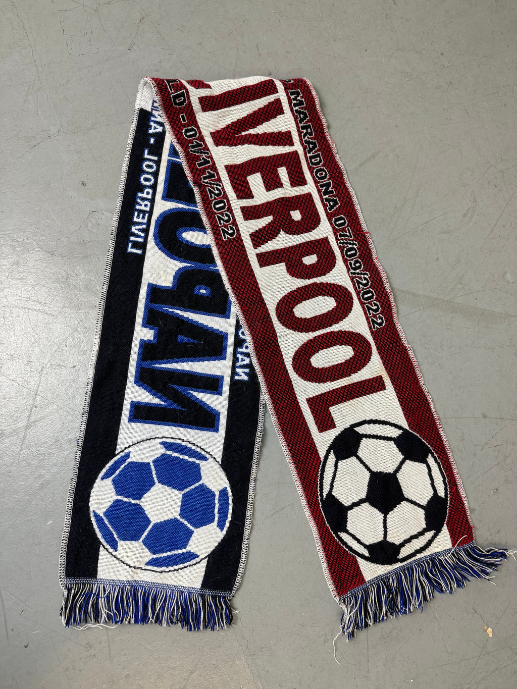 Vintage Napoli Soccer Scarf