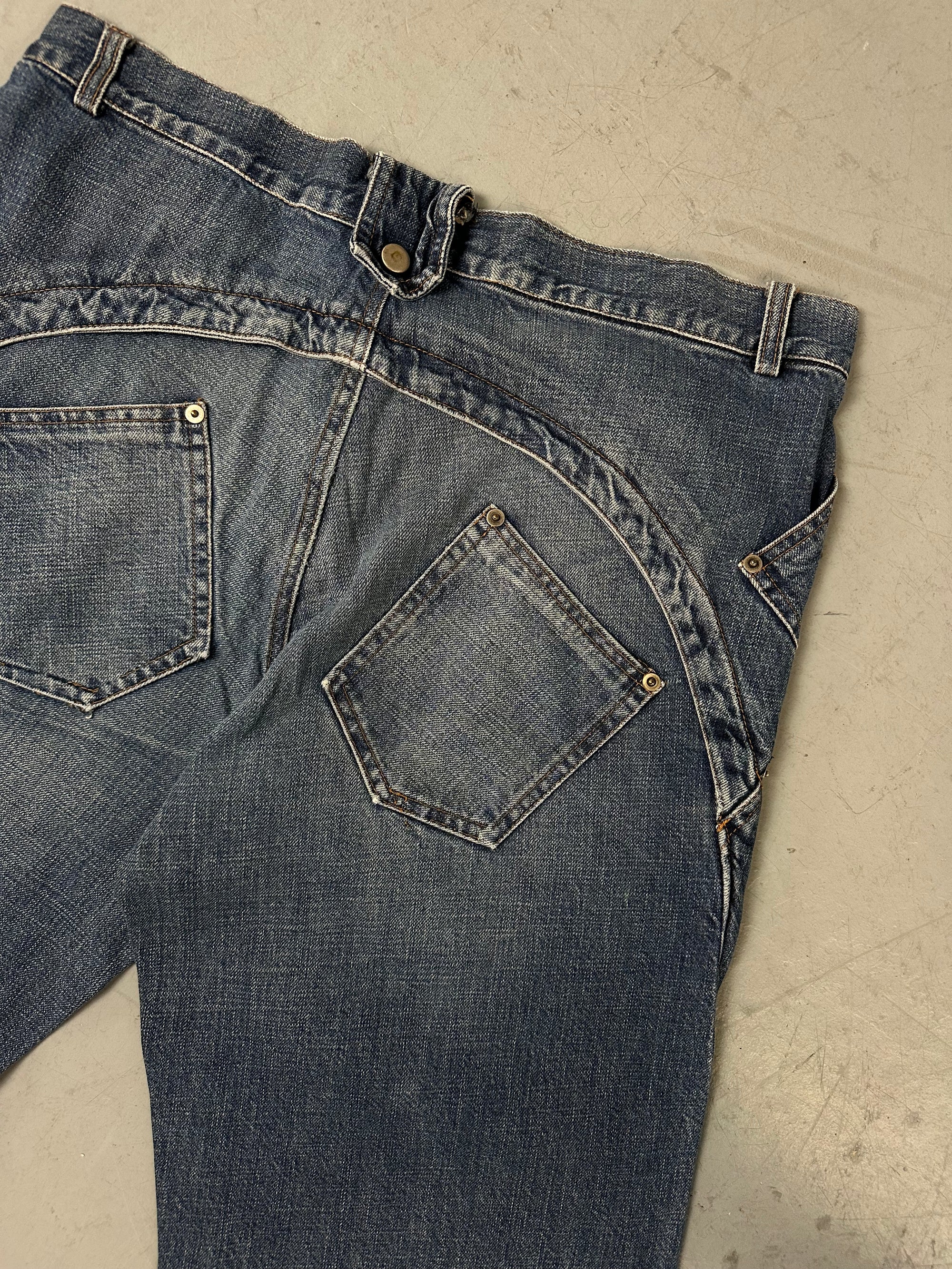 Vintage Blue Flared Denim L/XL