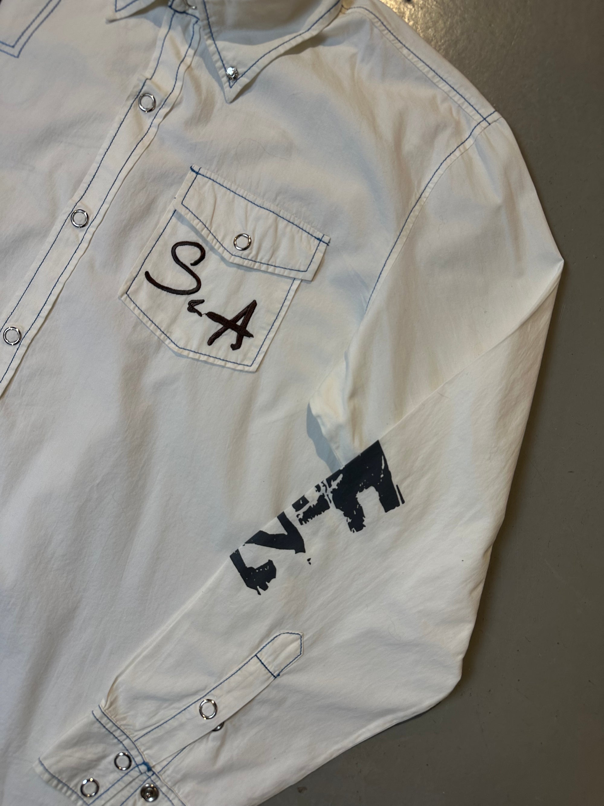 Vintage Y2K Button Up Shirt L/XL
