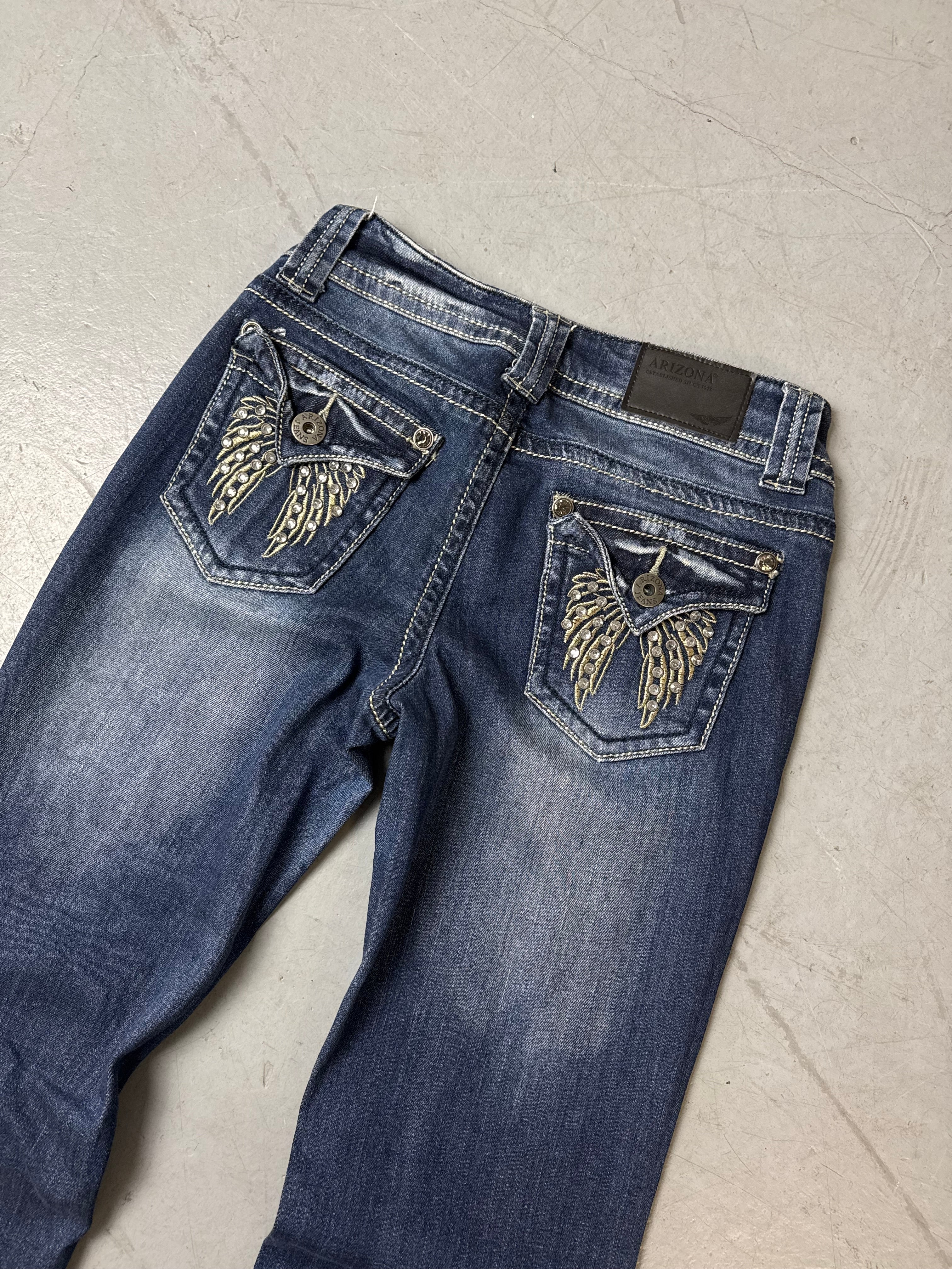 Vintage Arizona Dark Blue Bootcut Denim S