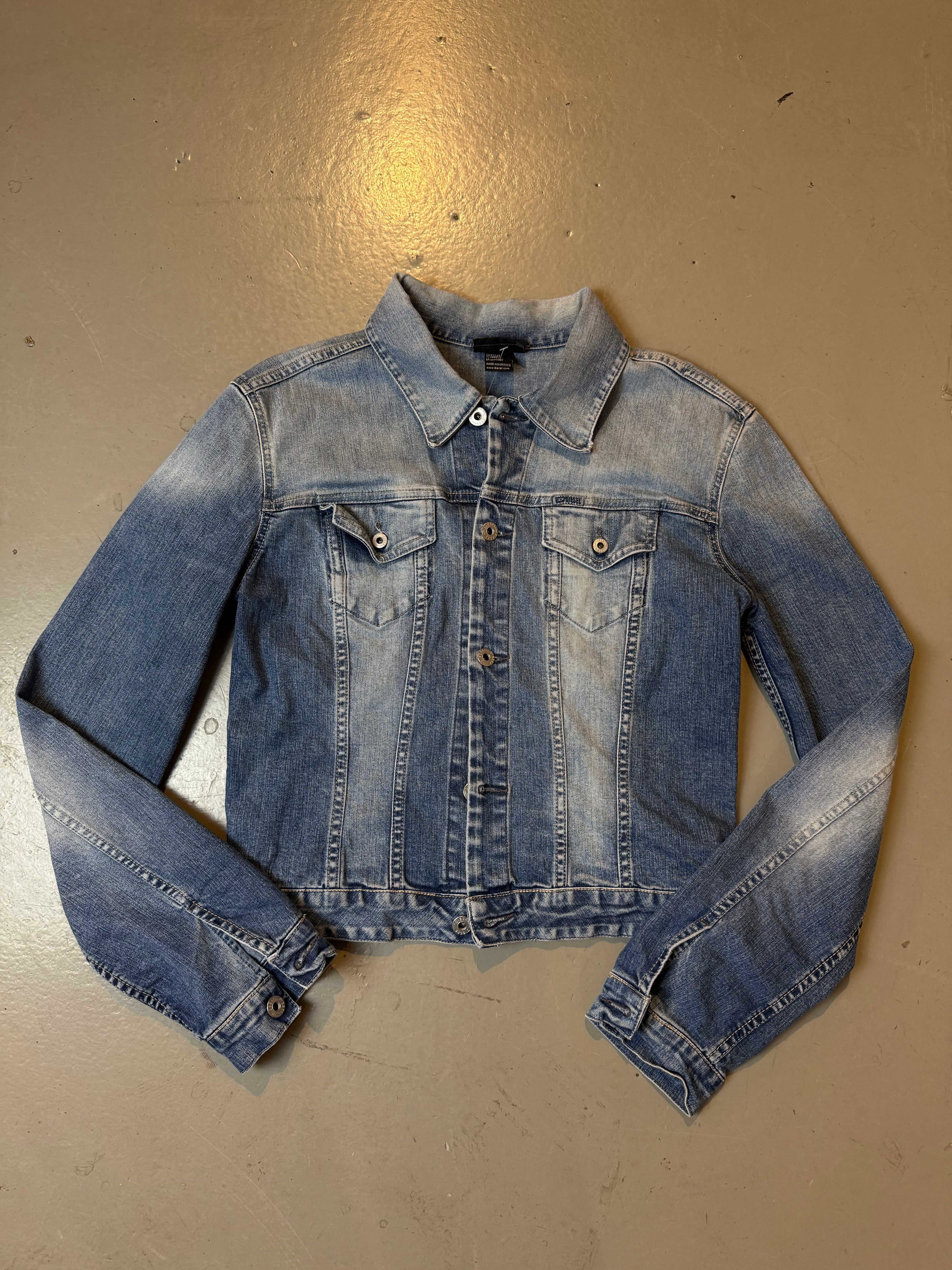 Vintage Diesel Light Blue Denim Jacket S/M