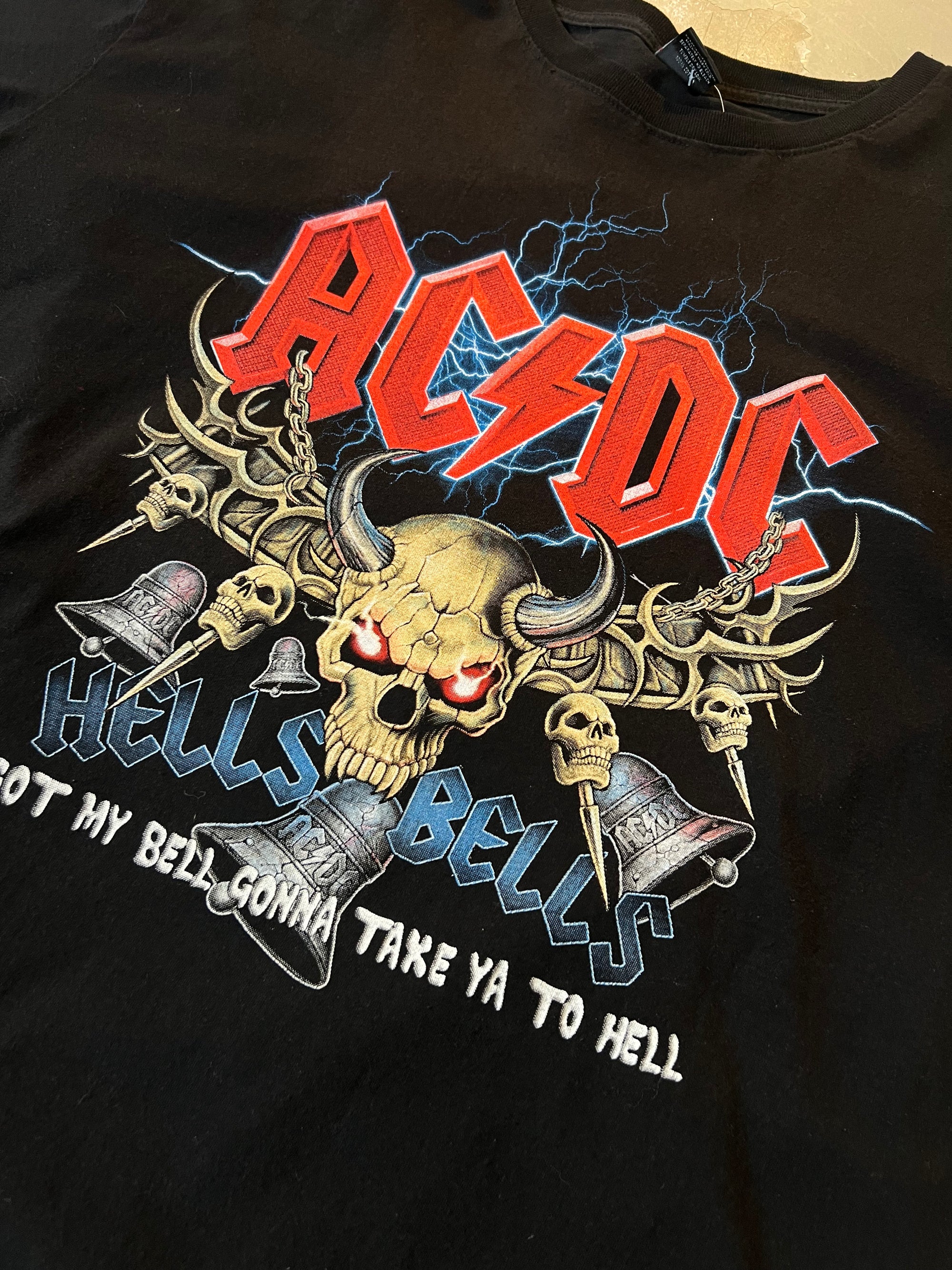 Vintage Black AC/DC Tee XL/XXL