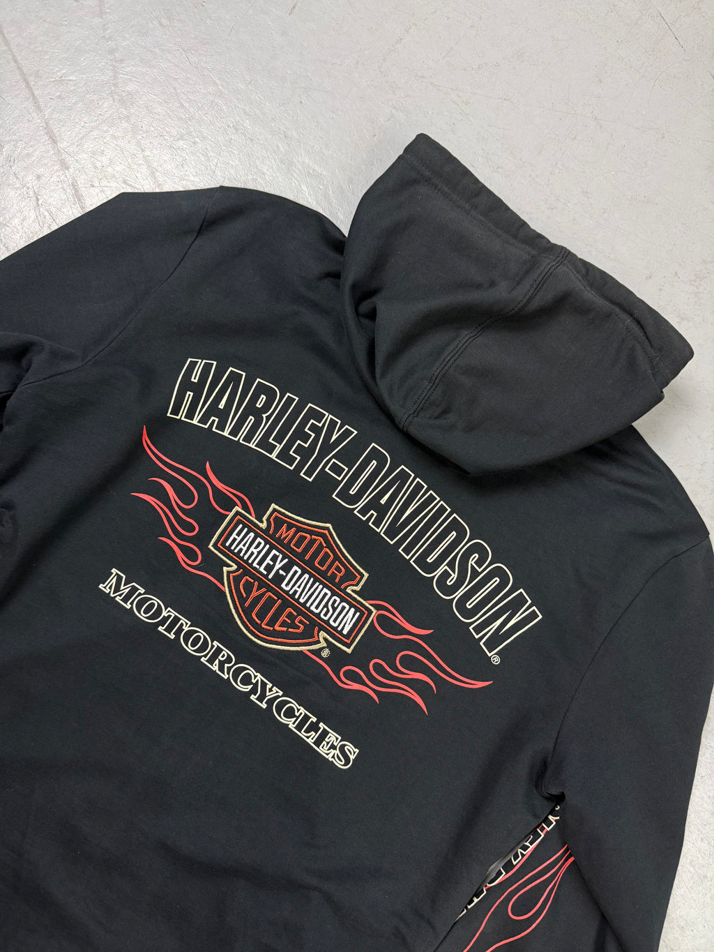 Vintage Harley Davidson Zip Up Hoodie M