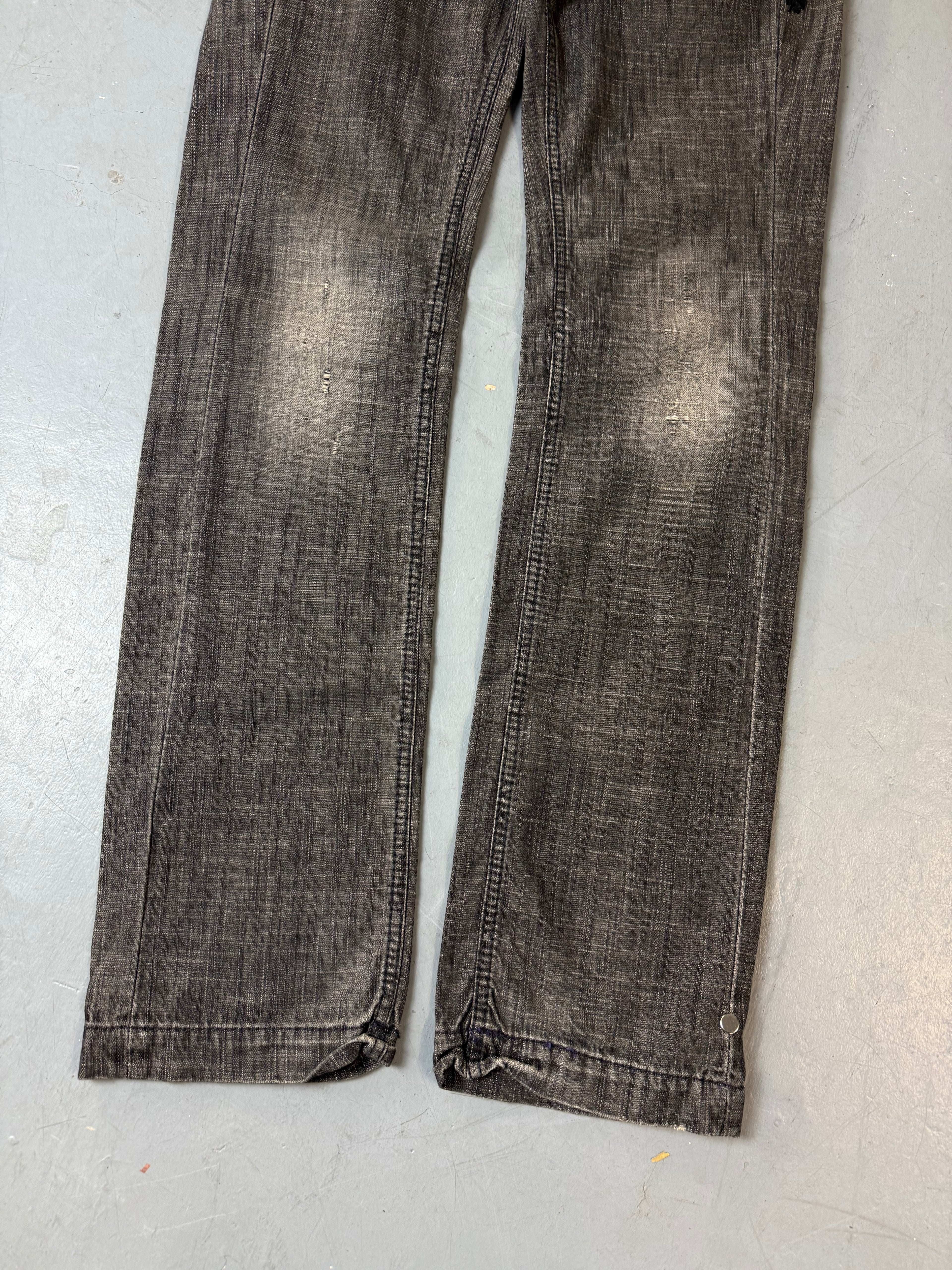 Graue low waist Y2K miss sixty bootcut jeans in M