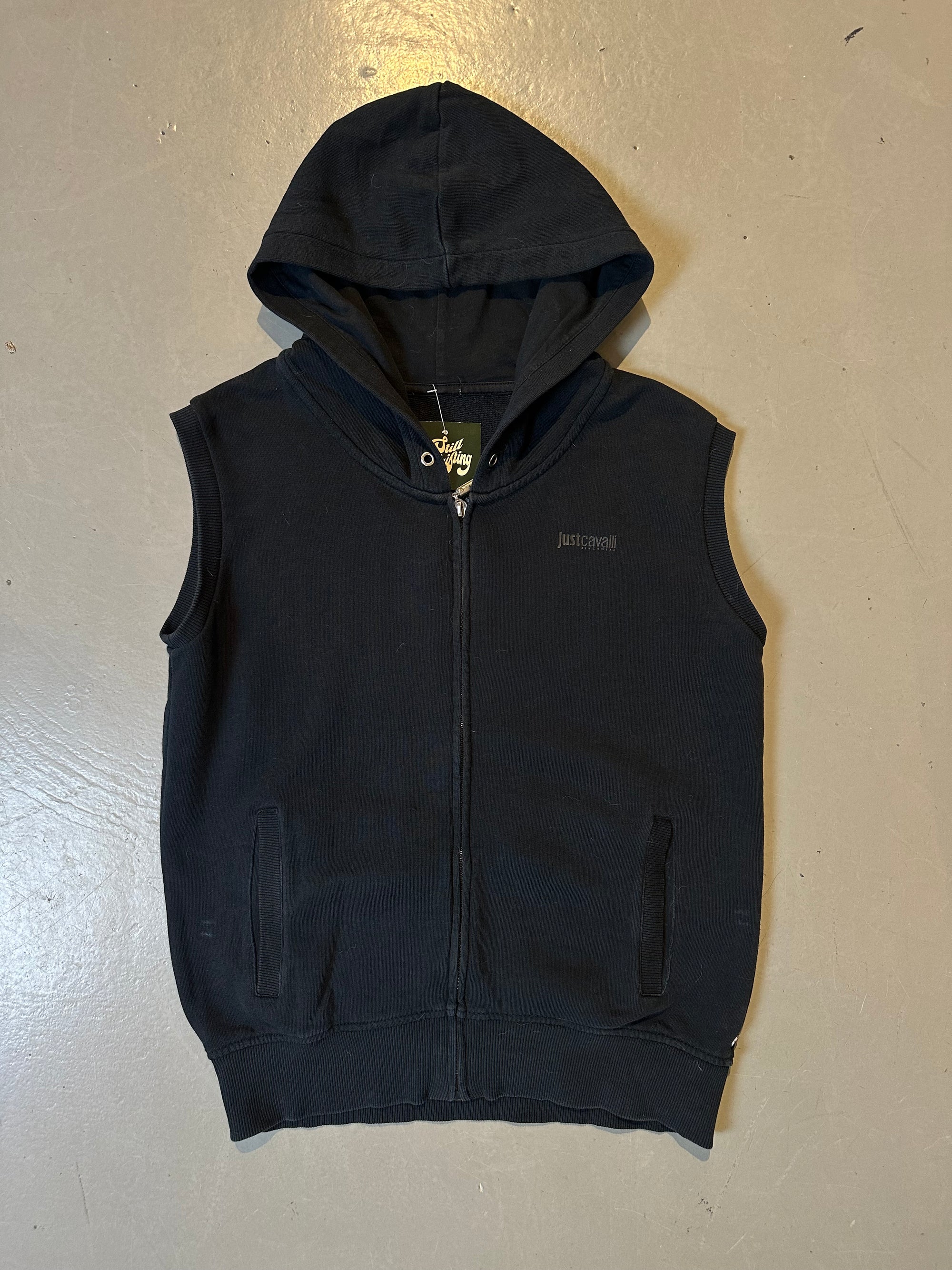 Vintage Sleevless Cavalli Hood-Zip S