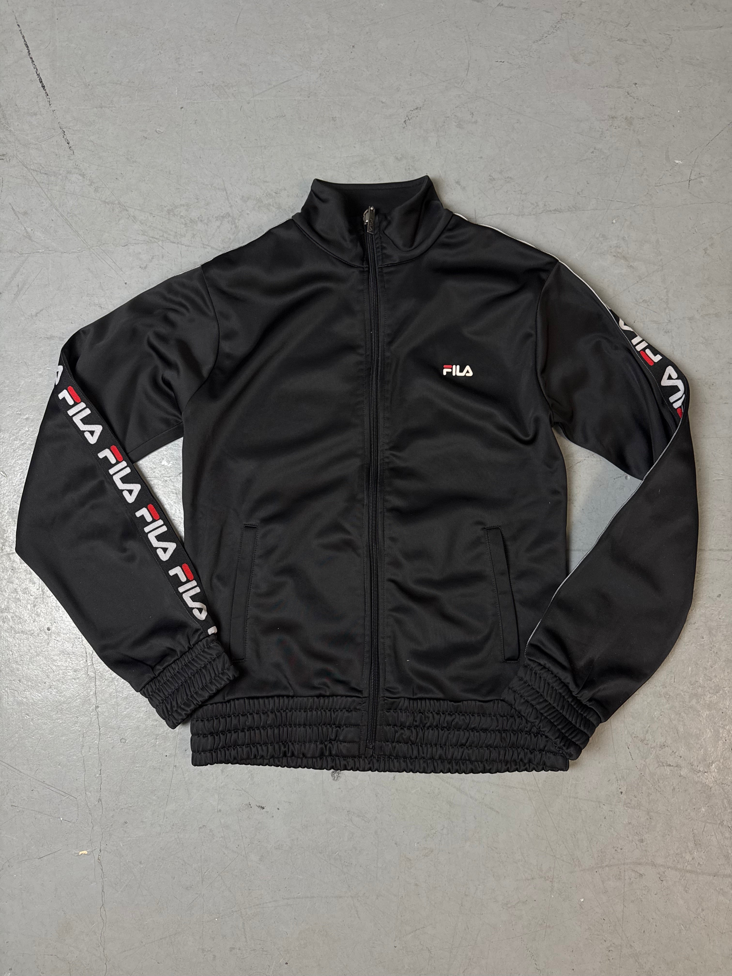 Vintage Fila Black Track Jacket XS