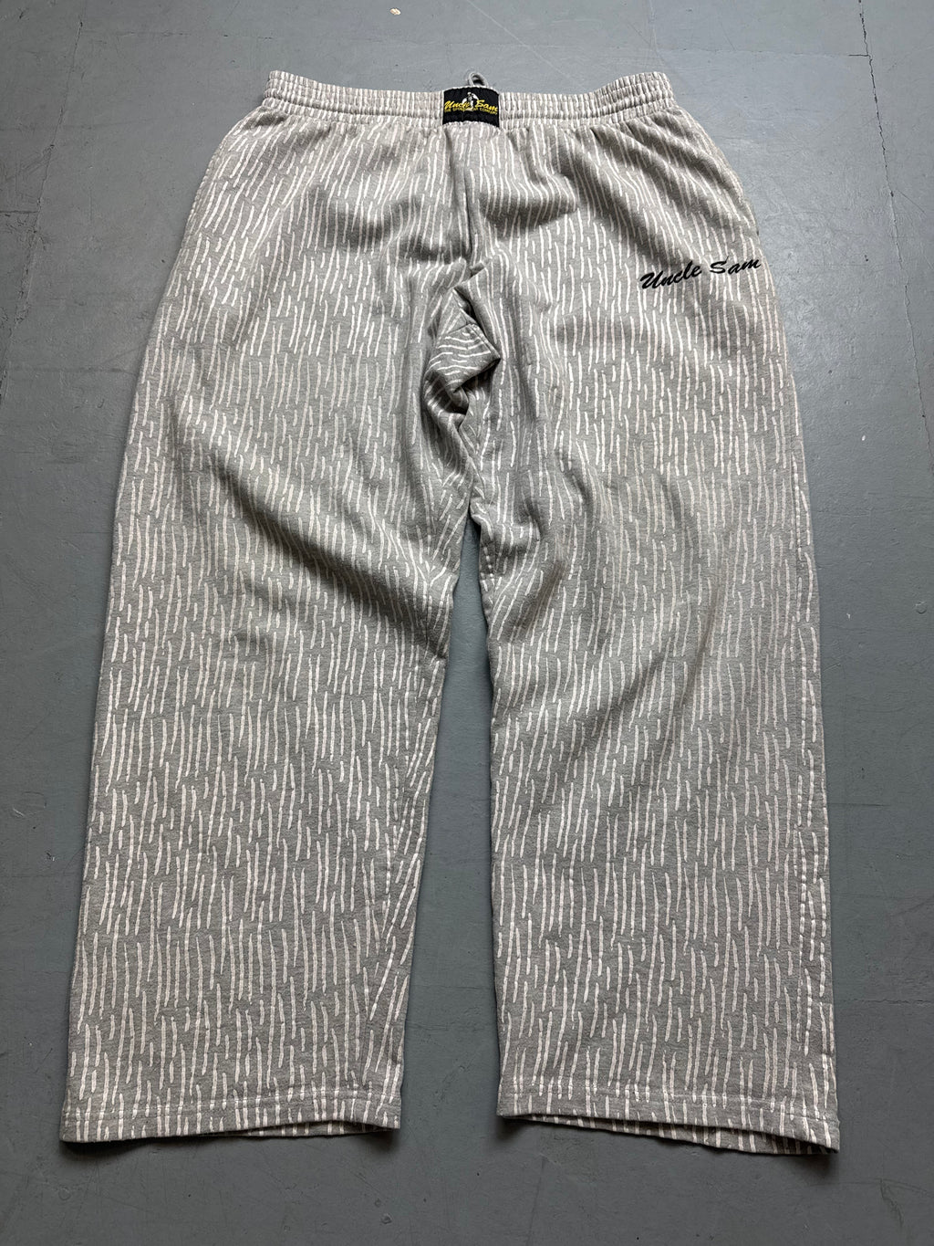 Vintage Uncle Sam Rain Pattern Jogger for girl’s. Y2K Second Hand 2000s Fashion 