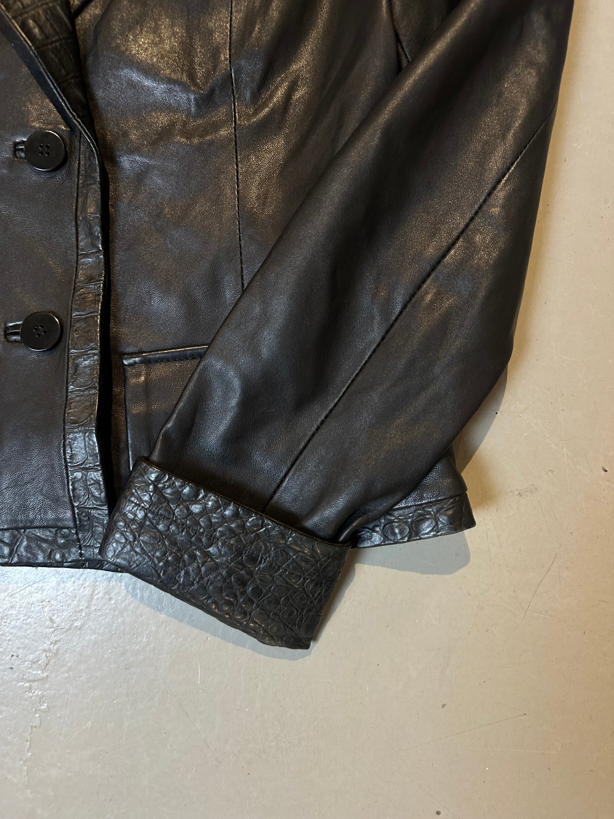 Vintage Borgo Antico Leather Blazer XS/S