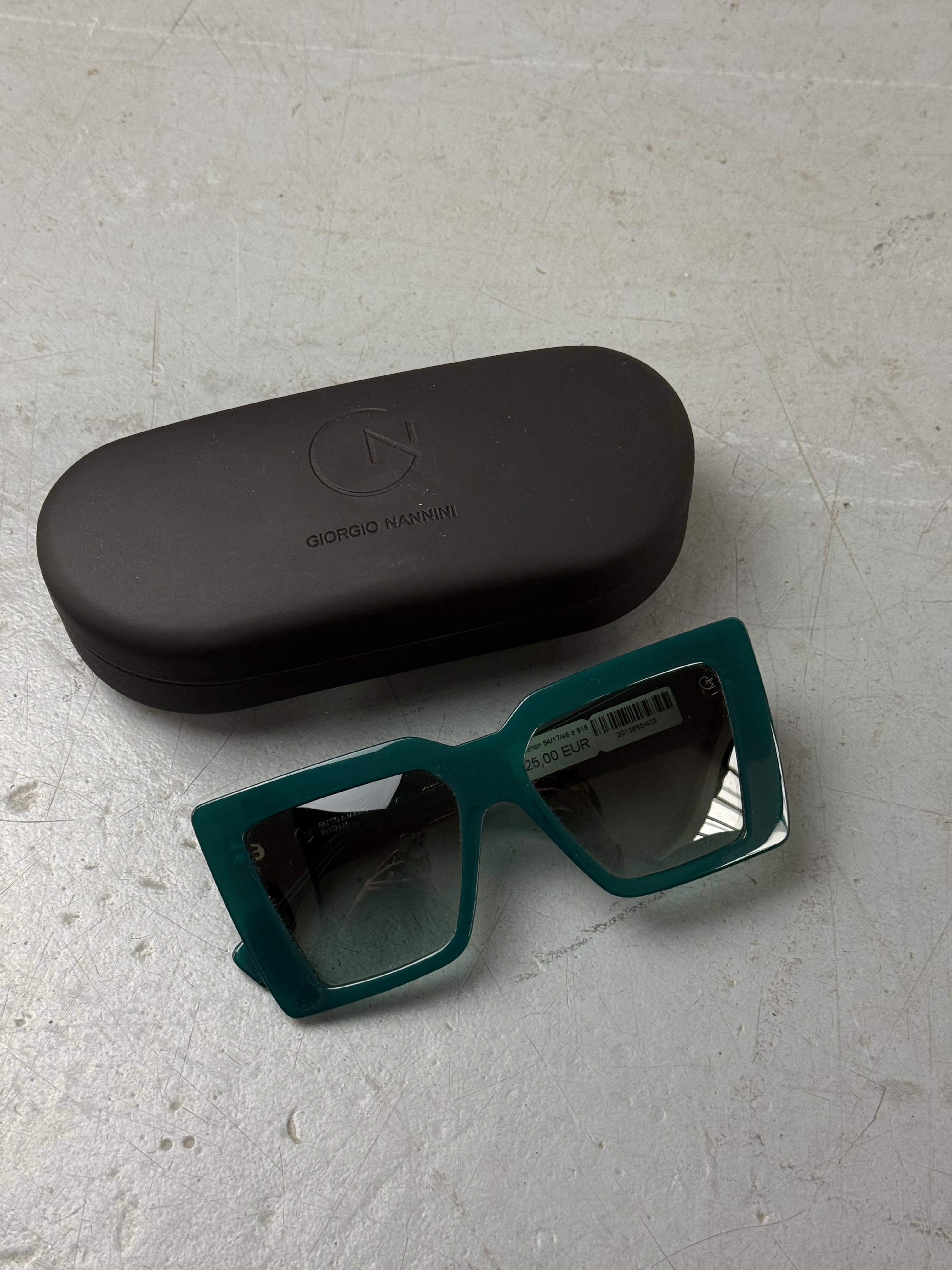 Giorgio Namini Teal Sunglasses Unisex. Y2K Second Hand 2000s Fashion