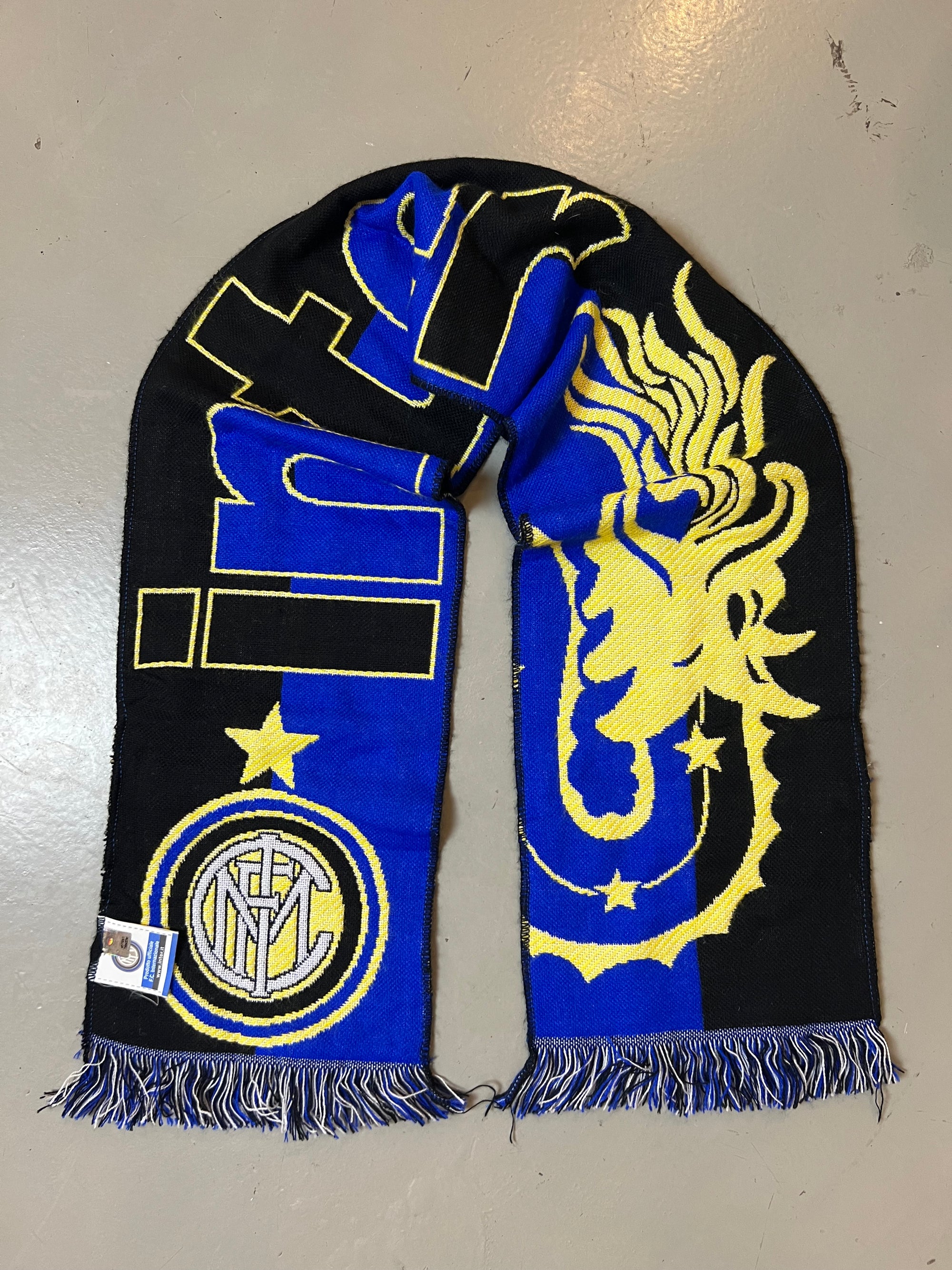 Vintage FC Inter Mailand Soccer Scarf