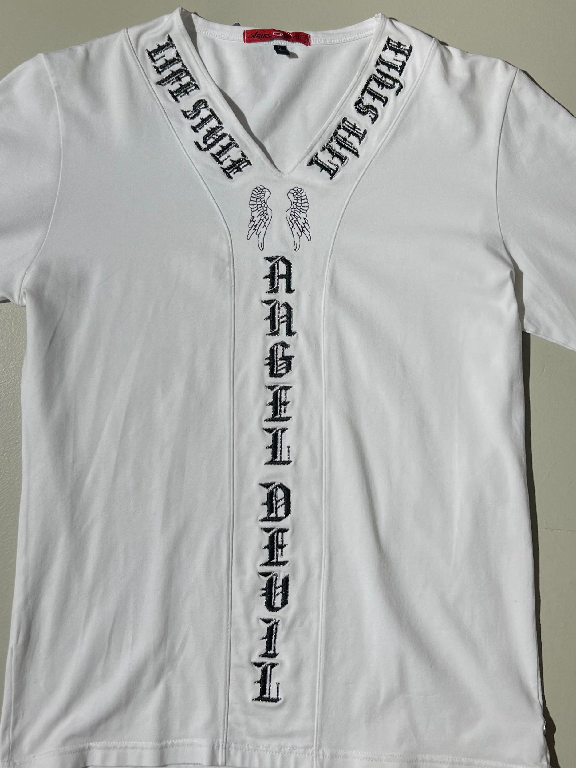 Vintage White Stitched Longsleeve M/L