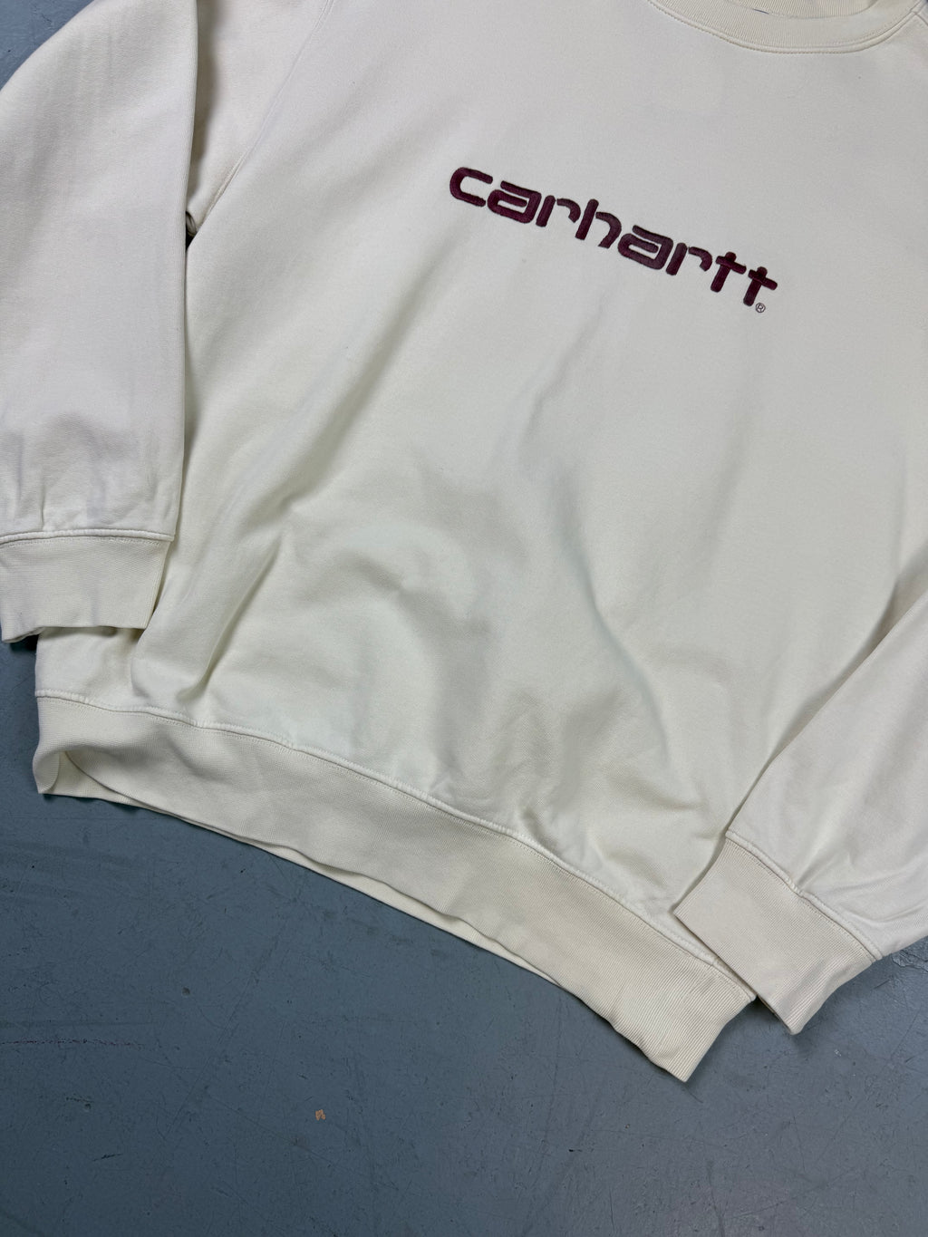 Vintage Carhartt Cream Crewneck Sweater XL