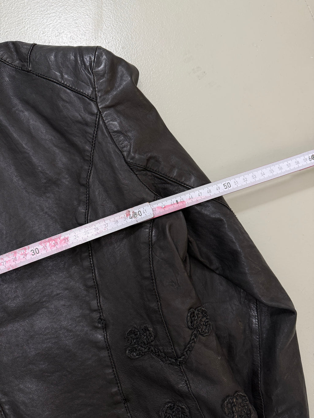 Vintage Napoleon Button Up Leather Jacket für Herren. Y2K Second Hand 2000s Fashion 