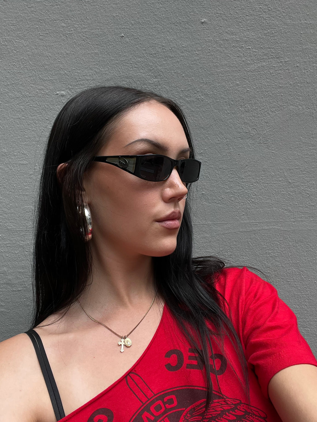 Vintage Just Cavalli Black and Green Sunglasses