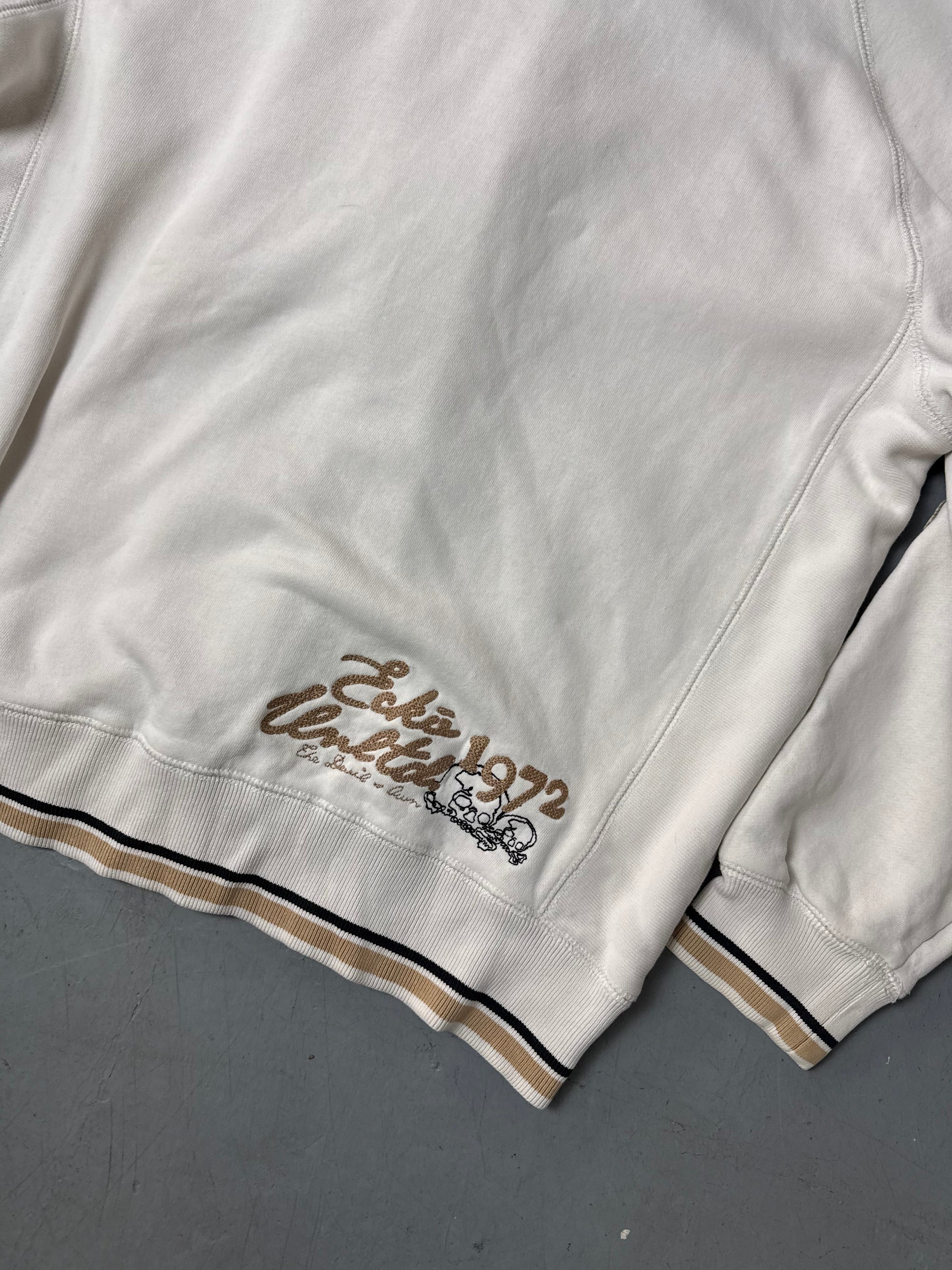 Vintage Ecko Unltd. White Oversized Zip Up Hoodie S/M