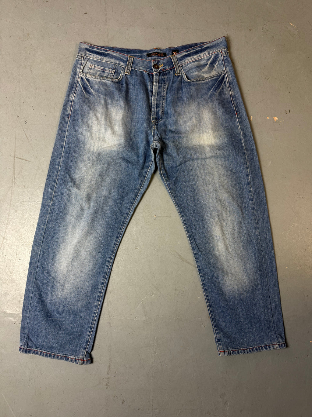 Vintage Ed Hardy Short Denim with Tiger Backprint XL