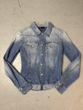 Vintage Diesel Light Blue Washed Denim Jacket XS