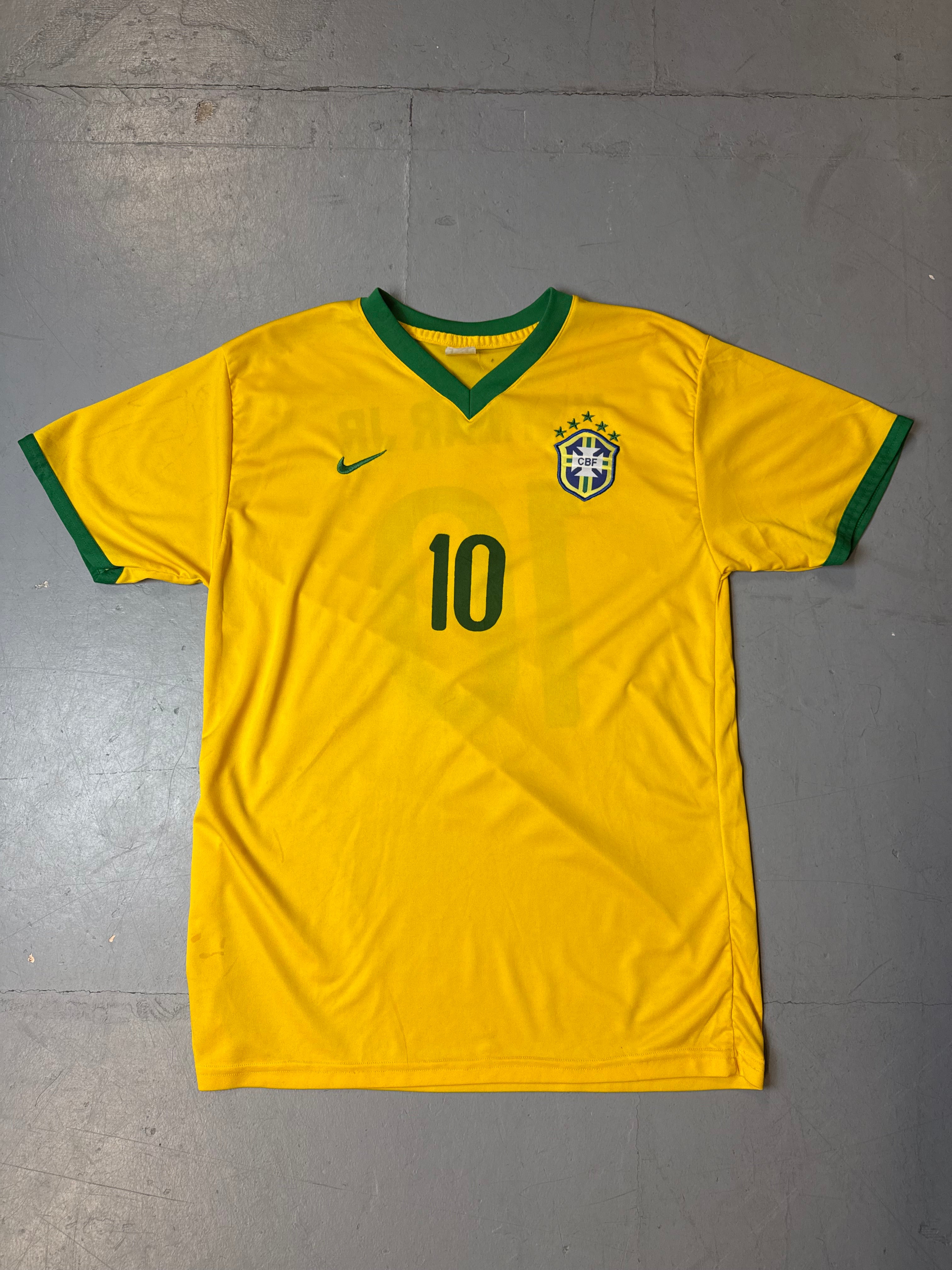 Vintage Nike Brazil 06/08 Home Jersey Neymar Jr L