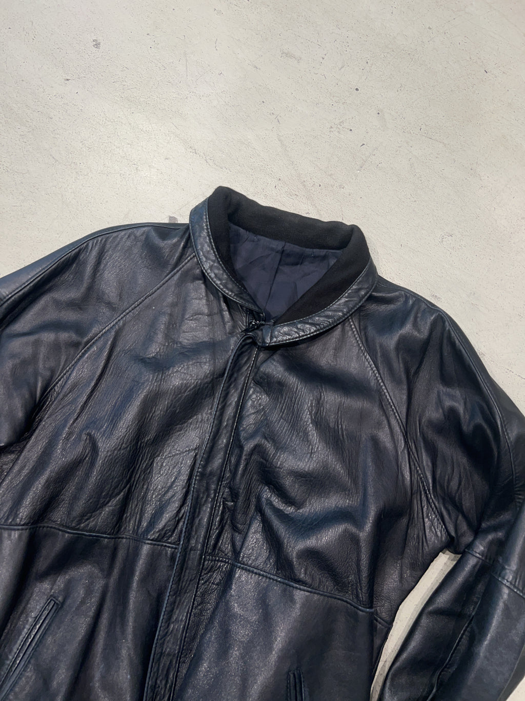 Vintage Leder Jacke (XL)