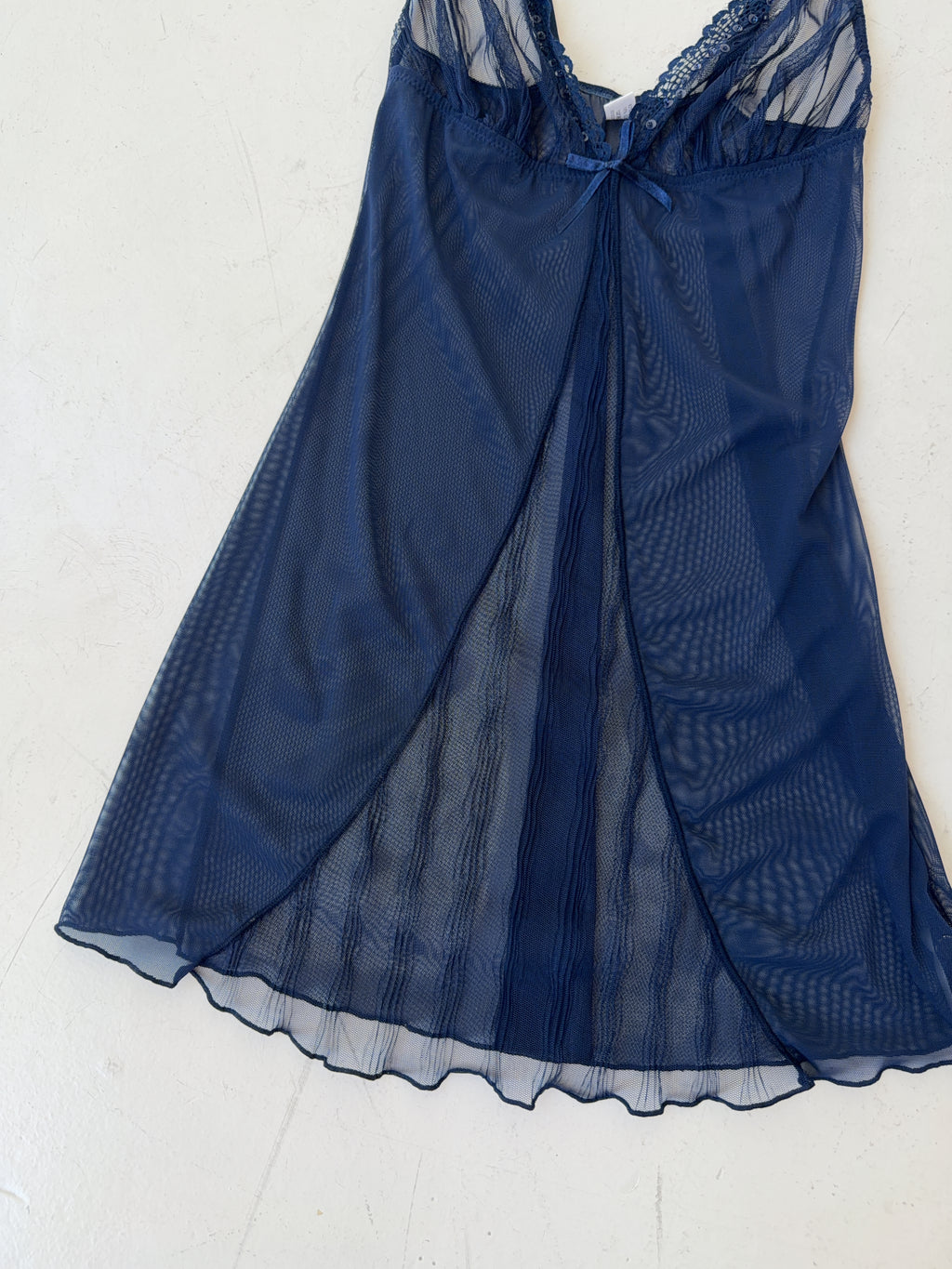 Vintage Blue Mesh Top (M)