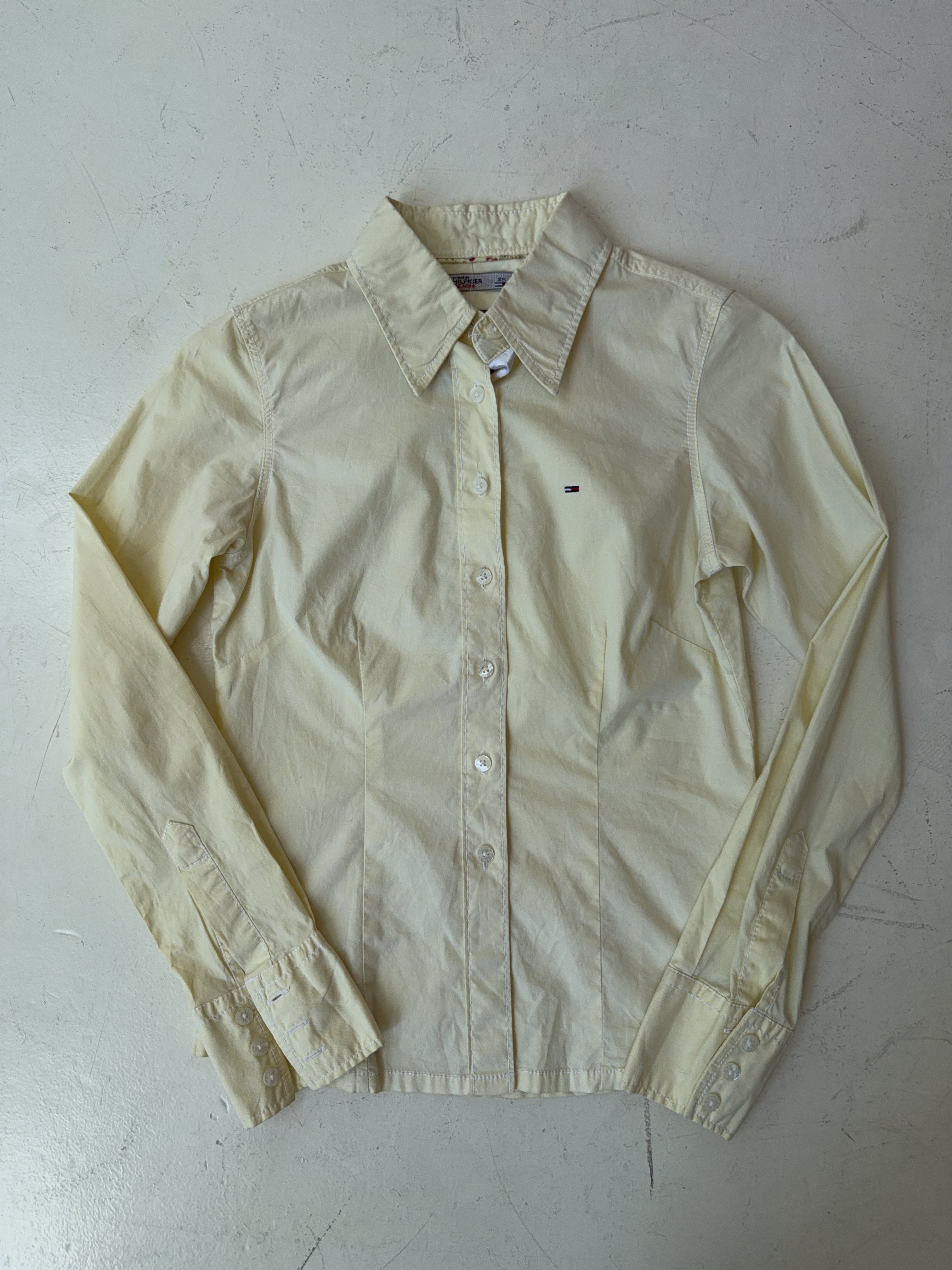Vintage Tommy Hilfiger Yellow Shirt (XS)