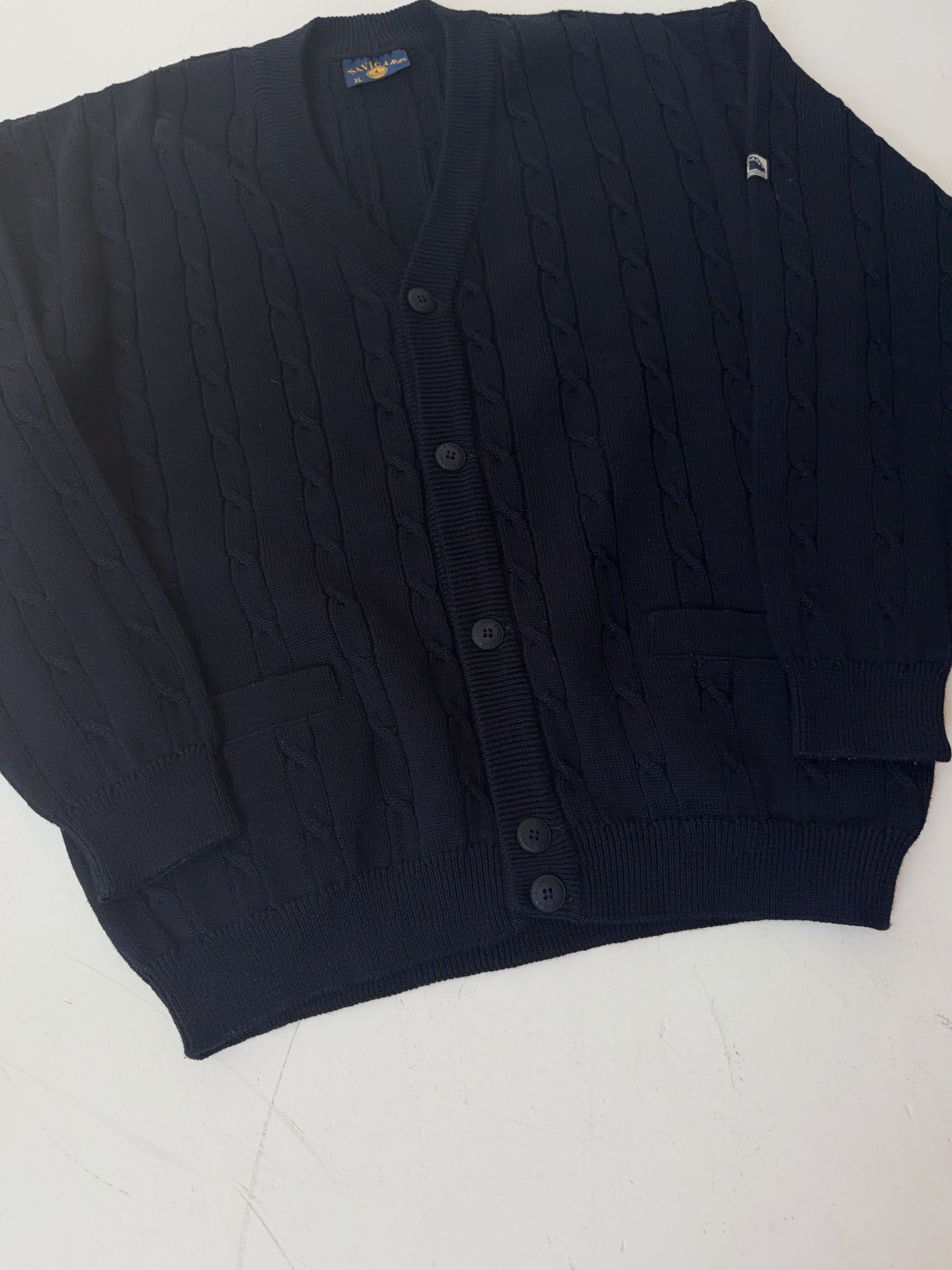 Vintage Navigare Knit Cardigan (XL)
