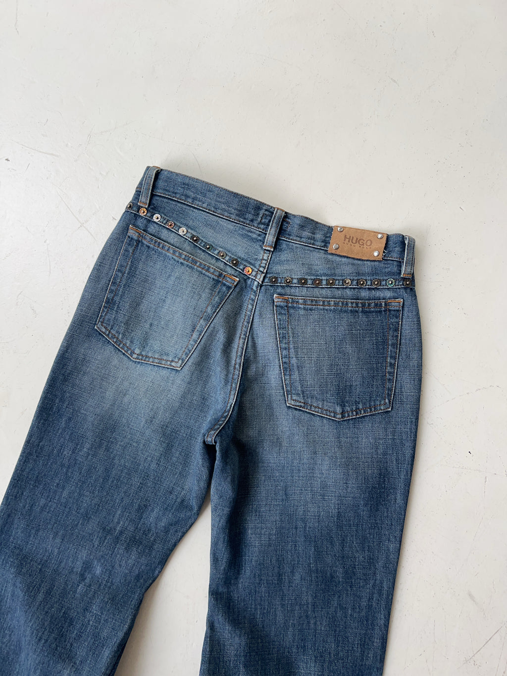 Vintage Hugo Boss High Waisted Reworked Jeans (M)