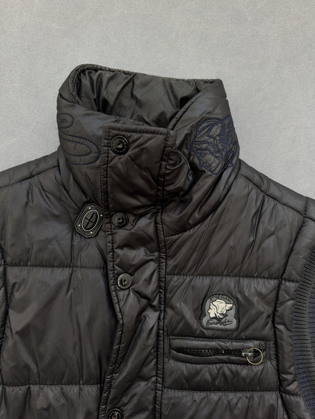 Vintage Energie Puffer Vest für Herren.Y2K Second Hand 2000s Fashion