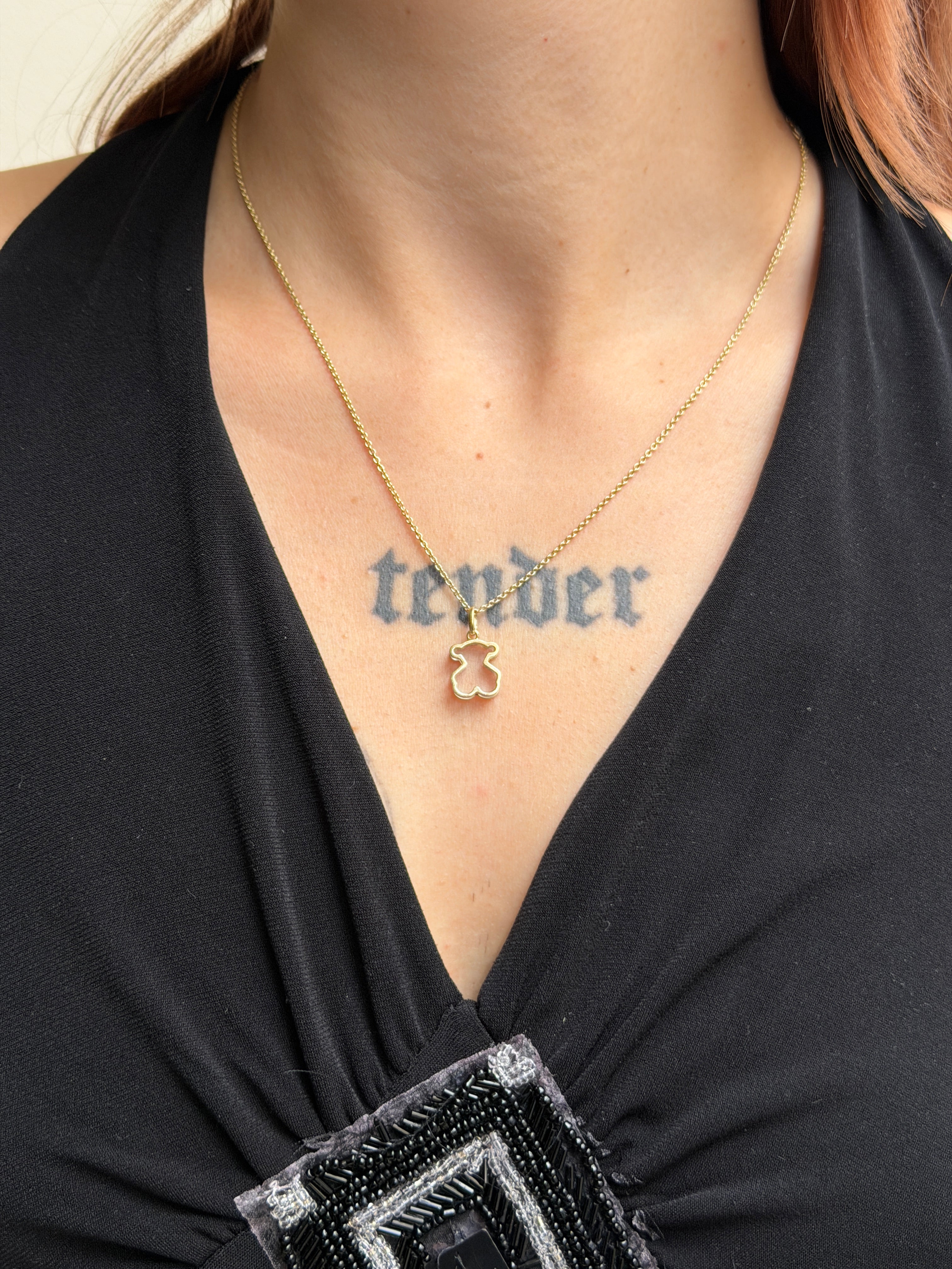 Original TOUS Bärenkette aus vergoldetem 925 Sterlingsilber
