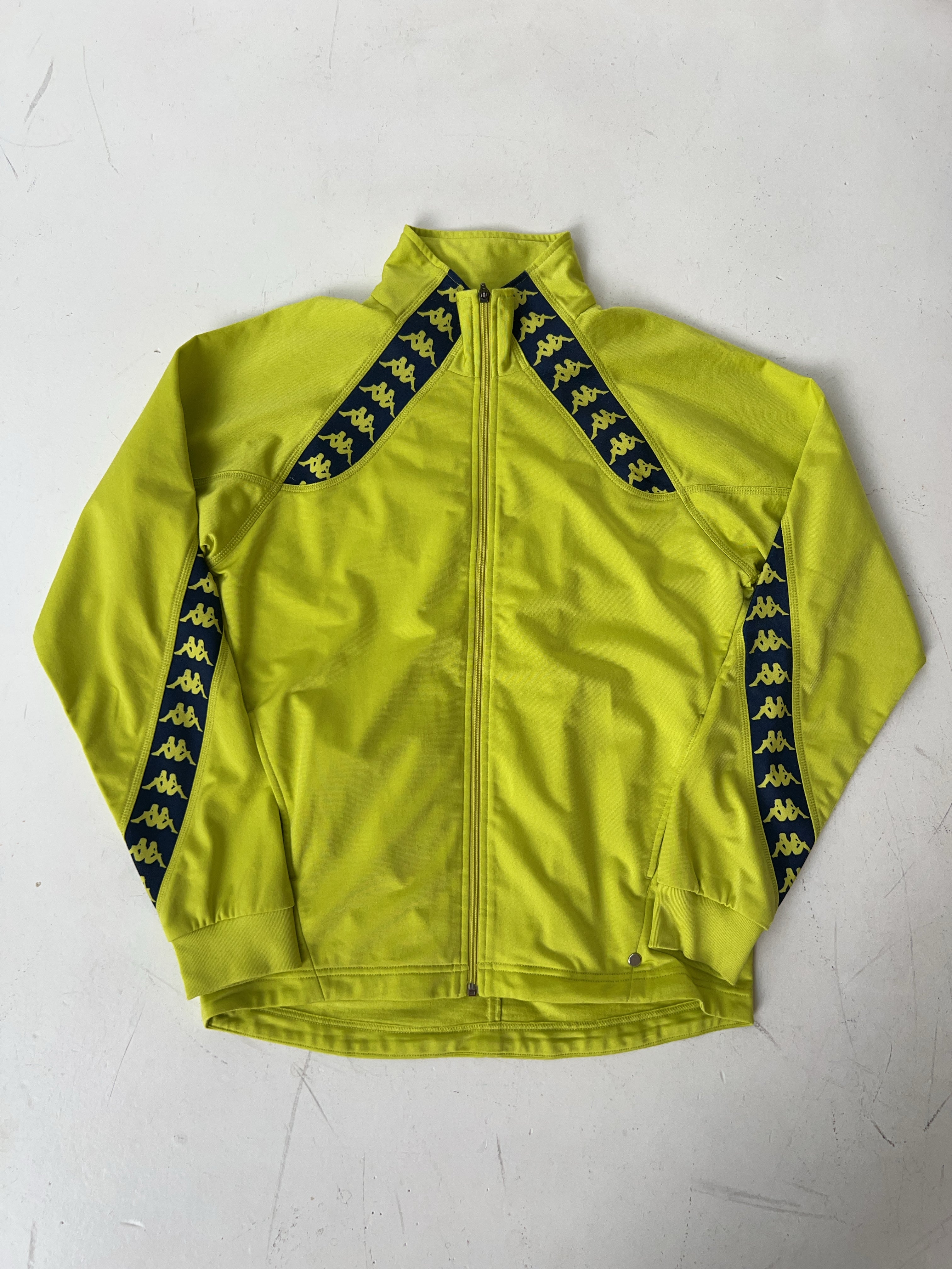 Vintage Kappa Neon Gelbe Track Jacke (M)