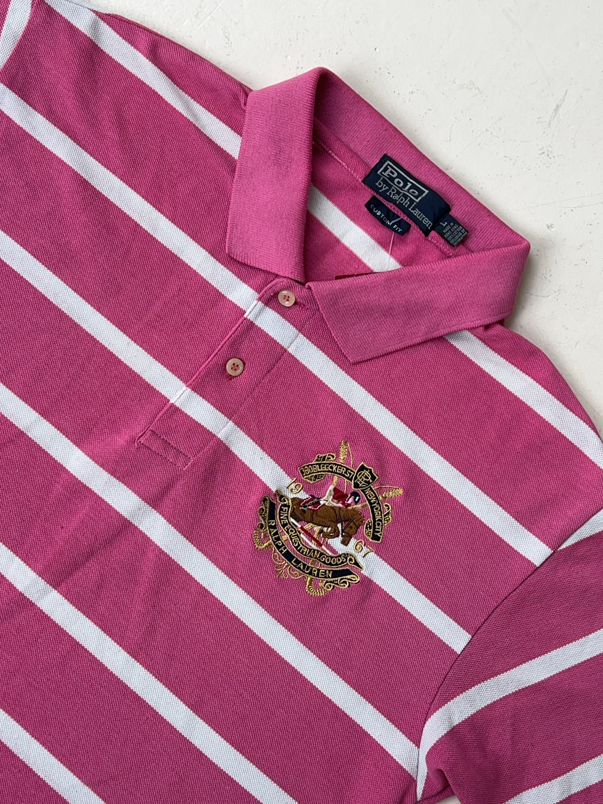 Vintage Striped Polo By Ralph Lauren Poloshirt (L)