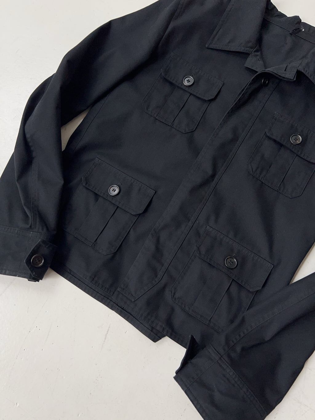 Vintage Christian Dior Black Officer Jacke (M)