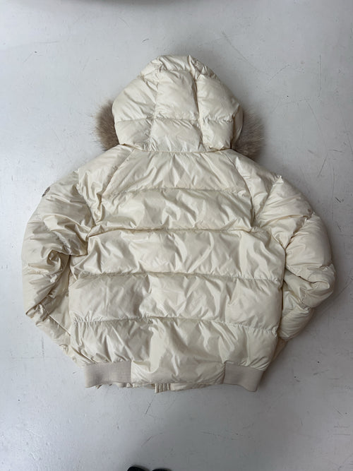 Vintage Moncler Pufferjacke mit Fell (M)