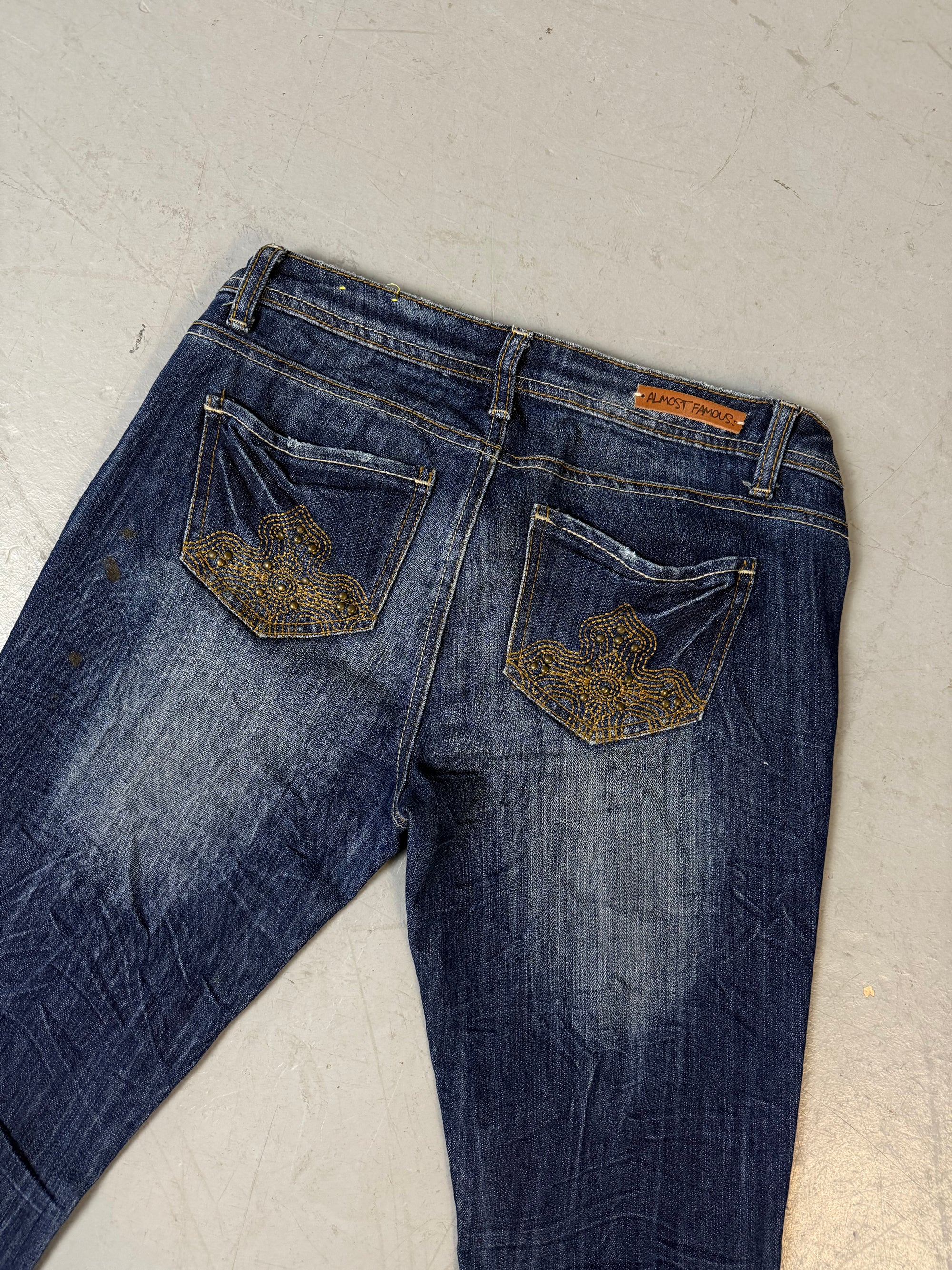 Vintage Almost Famous Bootcut Low Waist Denim Jeans S/M