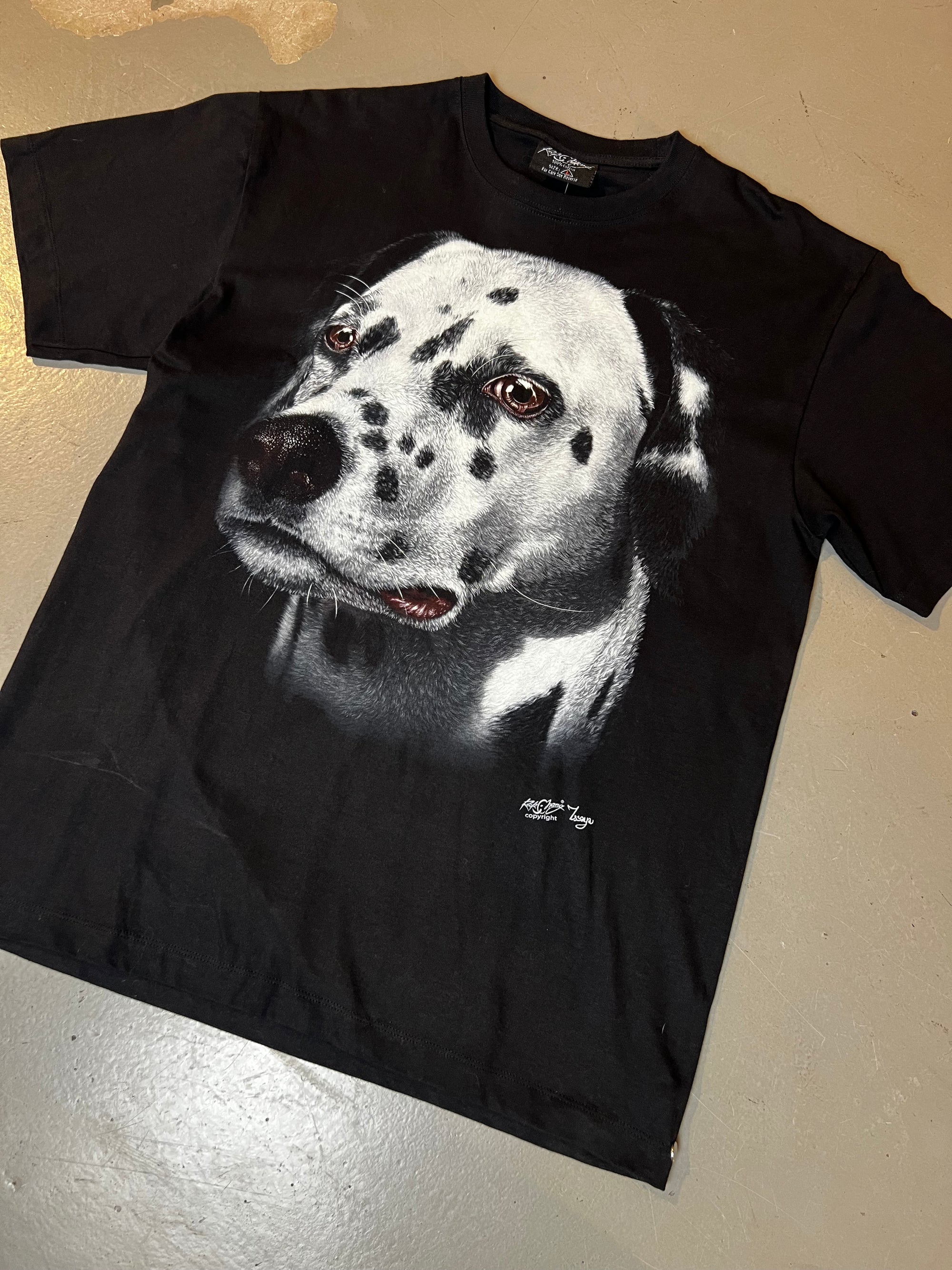 Vintage Black Dog Printed Tee L/XL