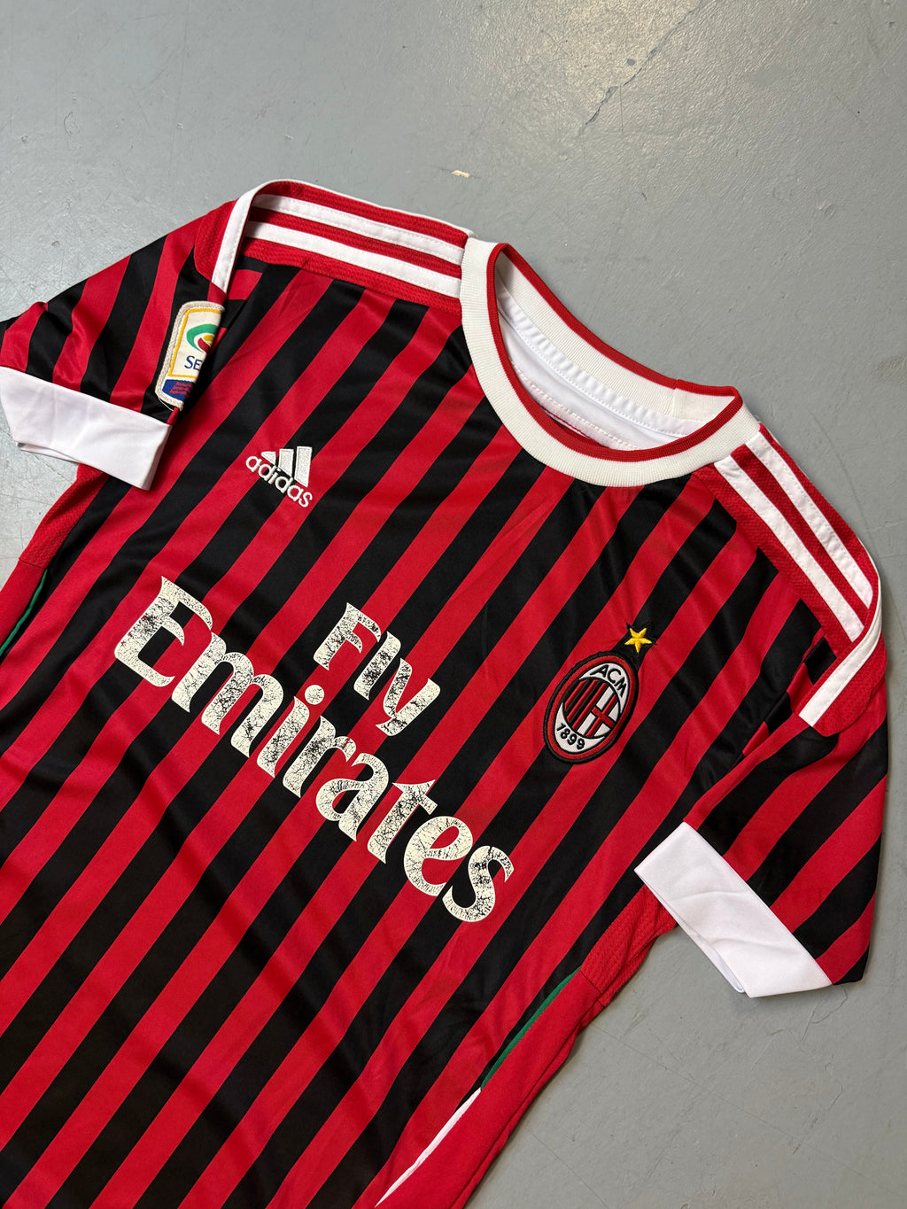 Vintage Adidas AC Milan 11/12 Home Jersey M