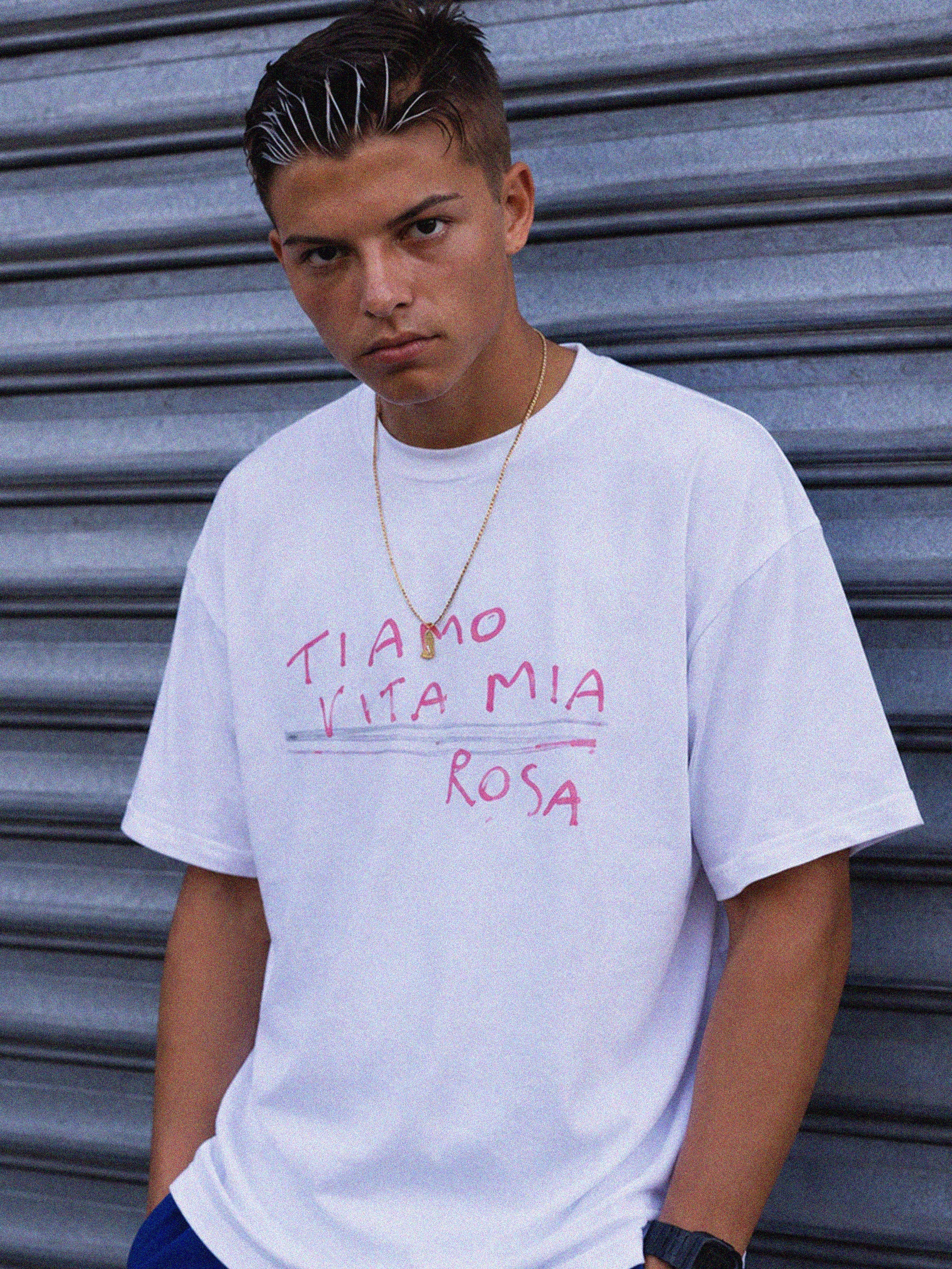 "TI AMO VITA MIA ROSA" T-SHIRT
