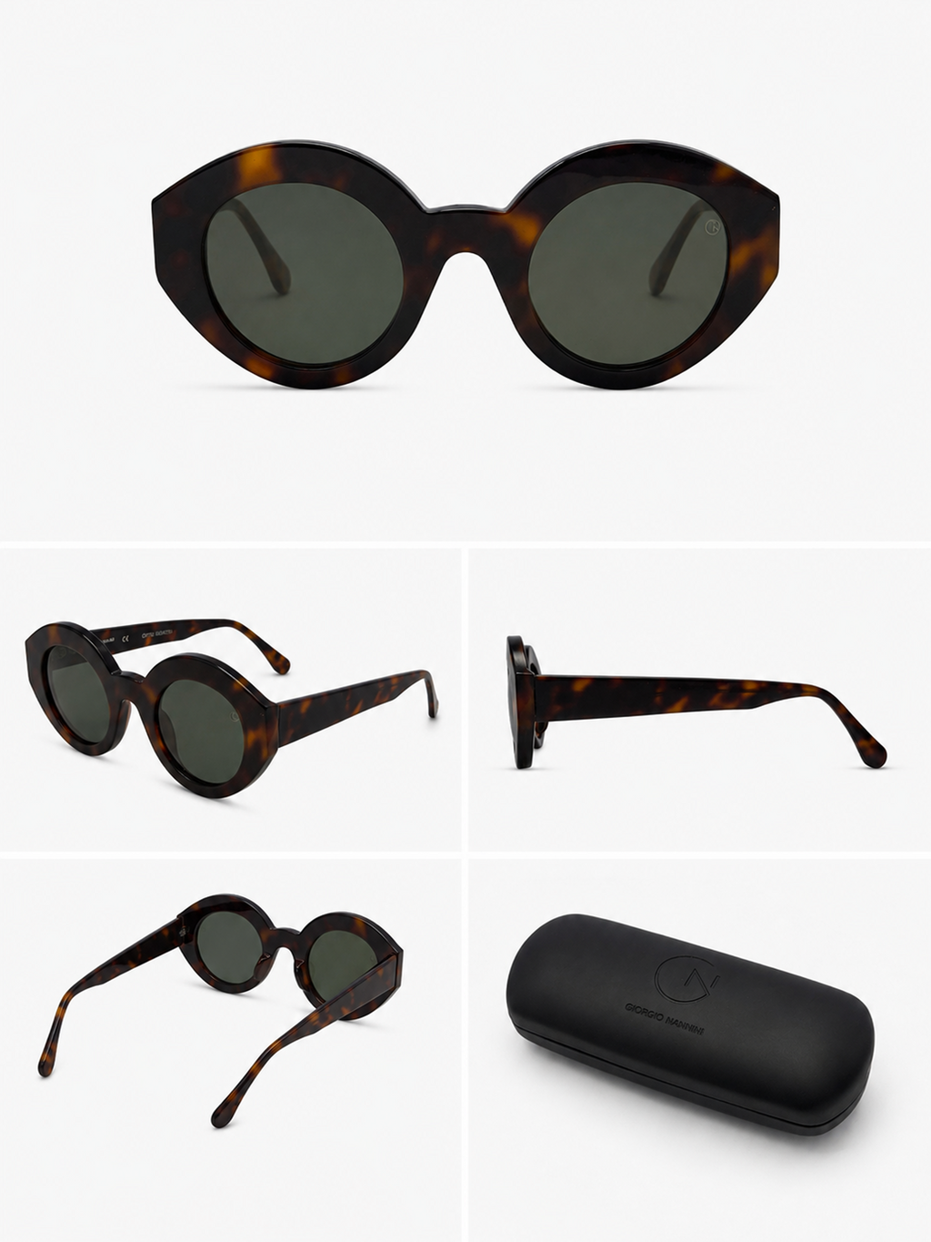 Giorgio Nannini Brown Sunglasses