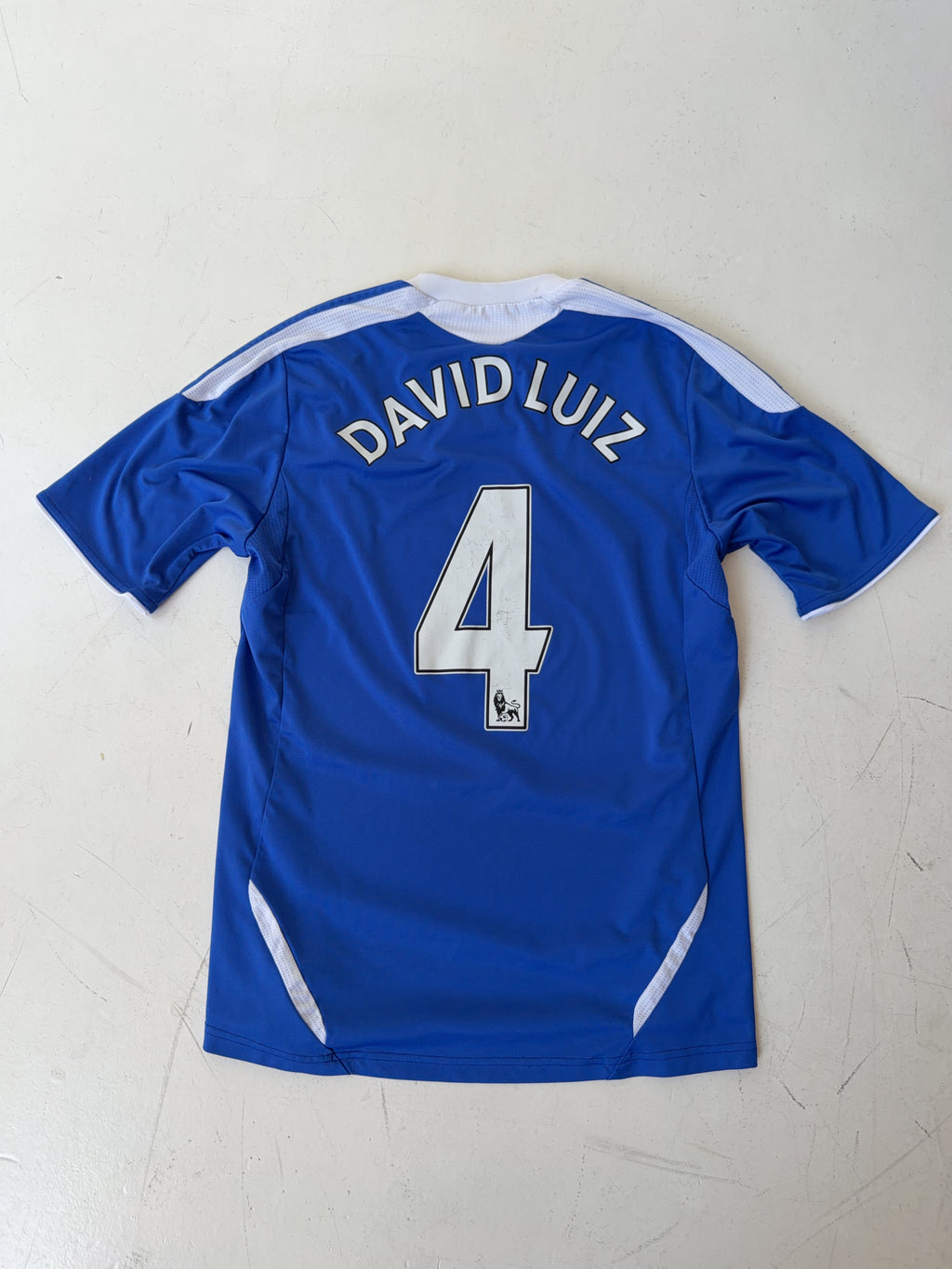 Vintage Adidas Chelsea 2011/12 David Luiz Home Jersey (S)