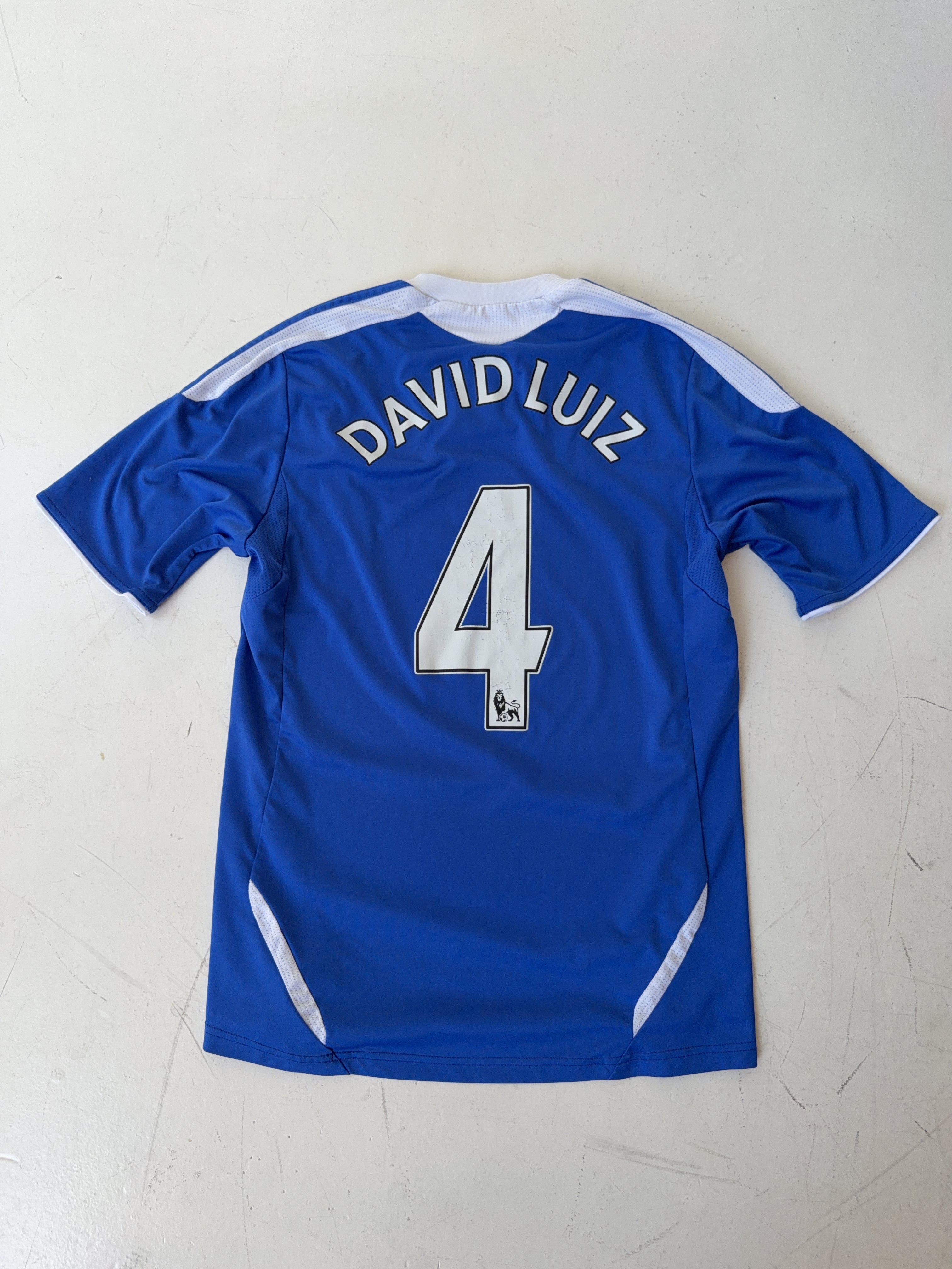 Vintage Adidas Chelsea 2011/12 David Luiz Home Jersey (S)