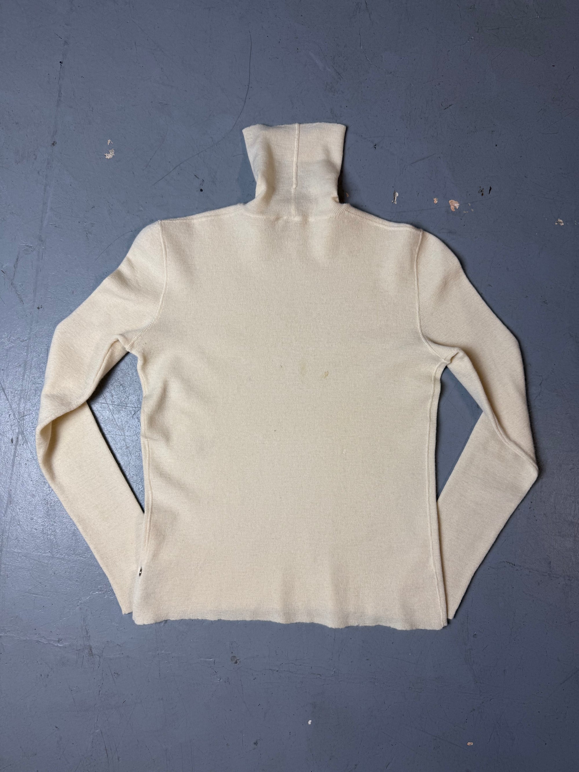Vintage Céline Paris Beige Turtleneck Sweater XS