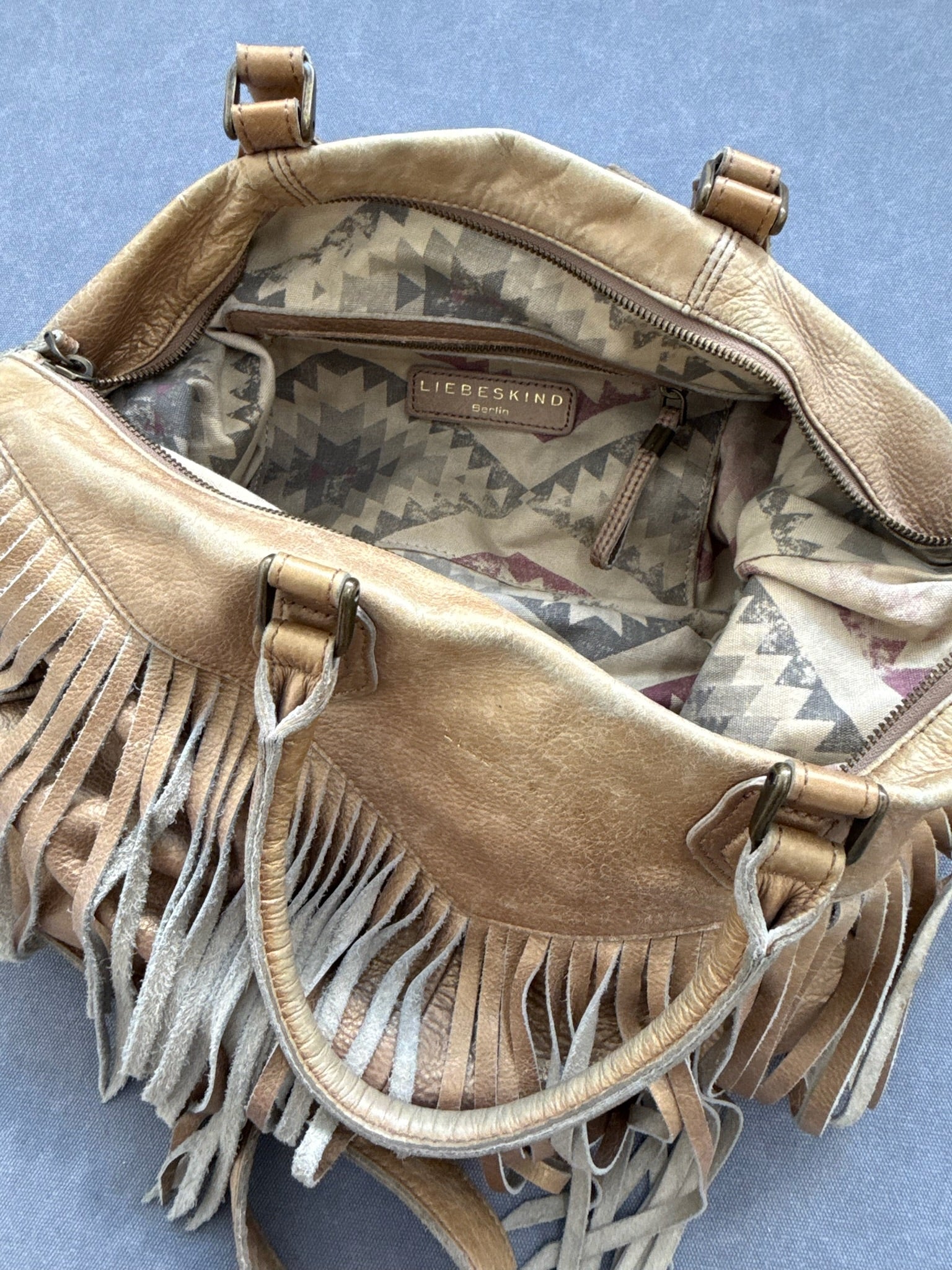 Vintage Liebeskind Berlin Boho Style Golden Bag