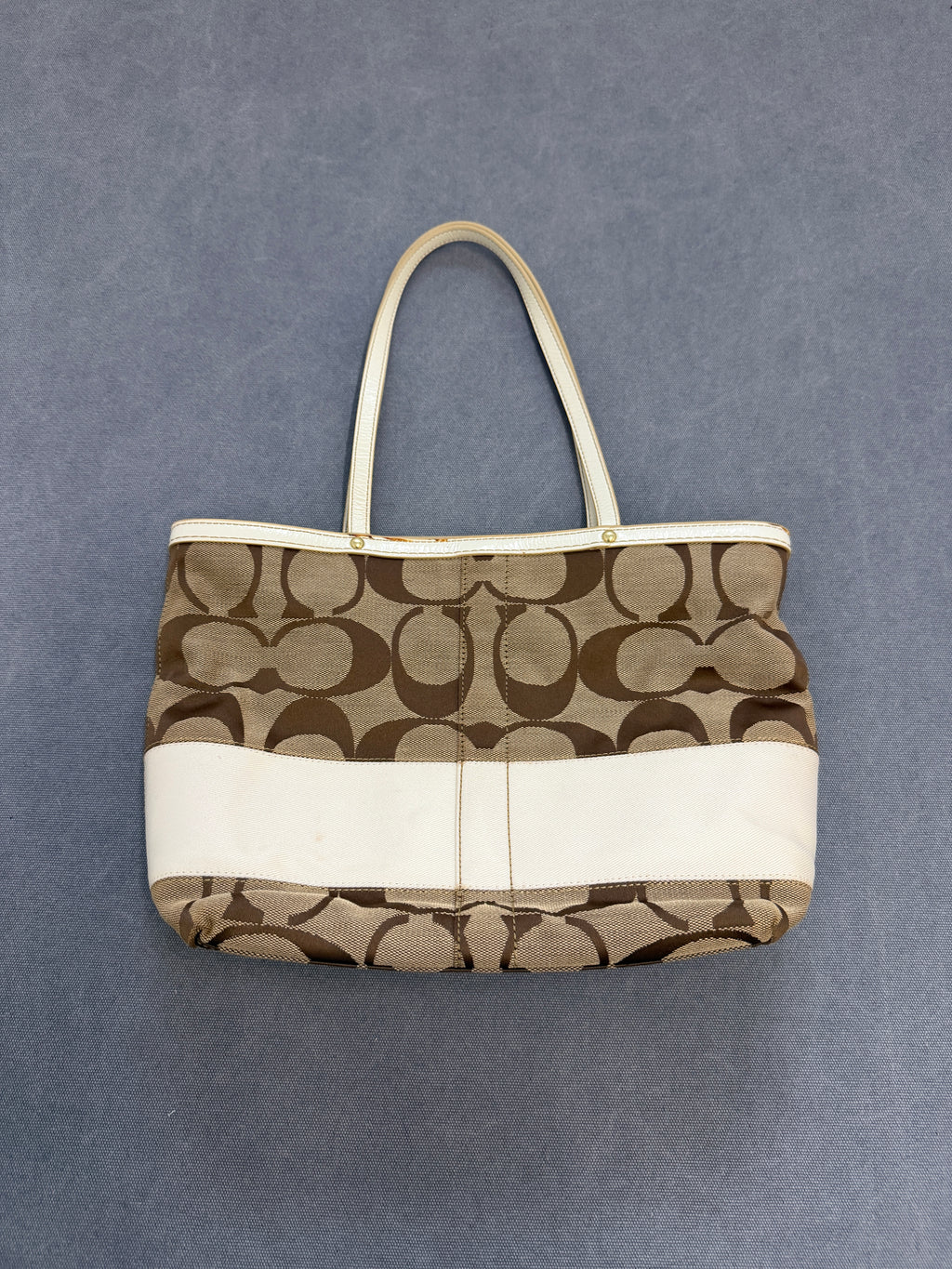 Vintage Coach Monogram Shoulder Bag