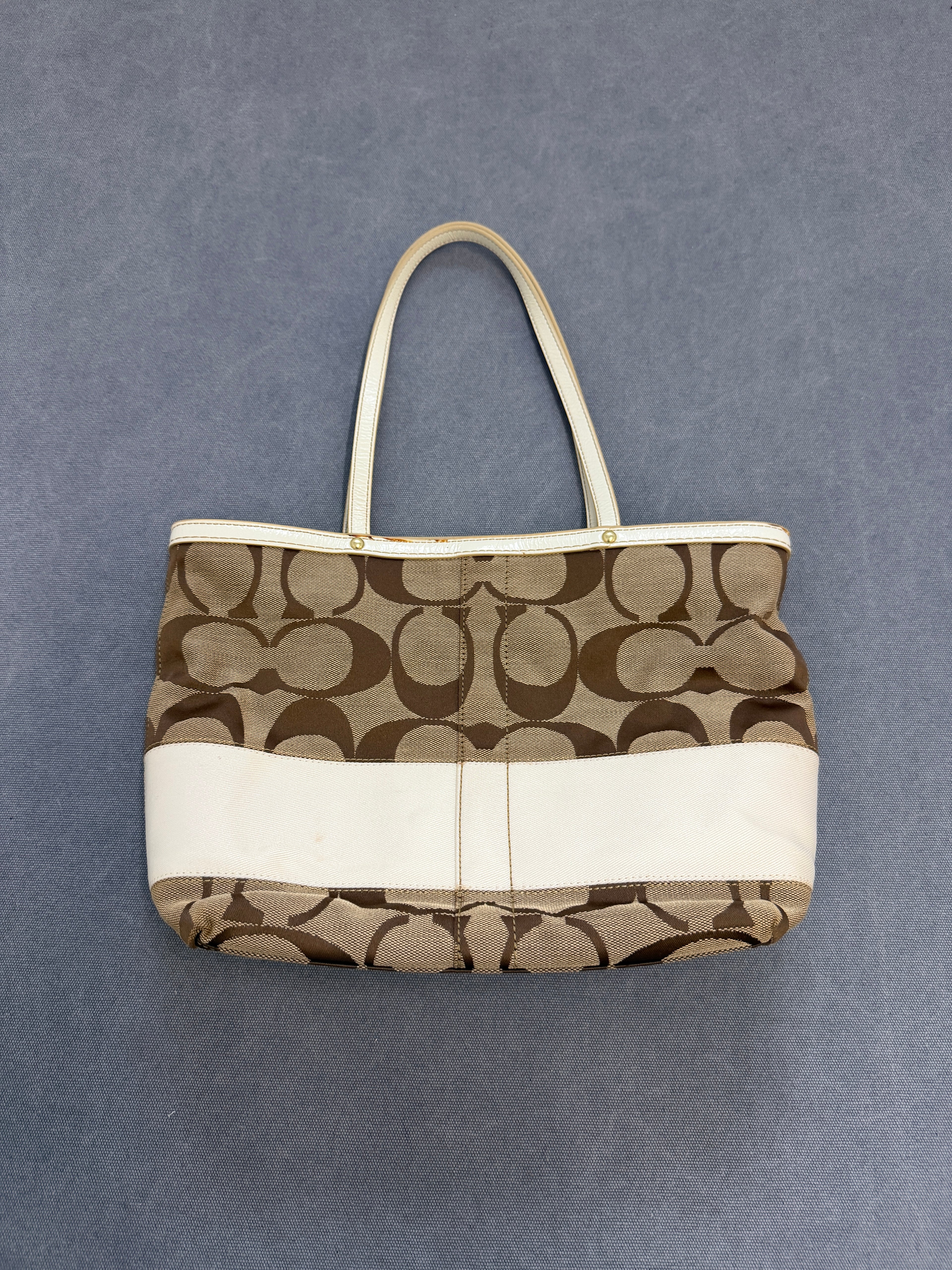 Vintage Coach Monogram Shoulder Bag
